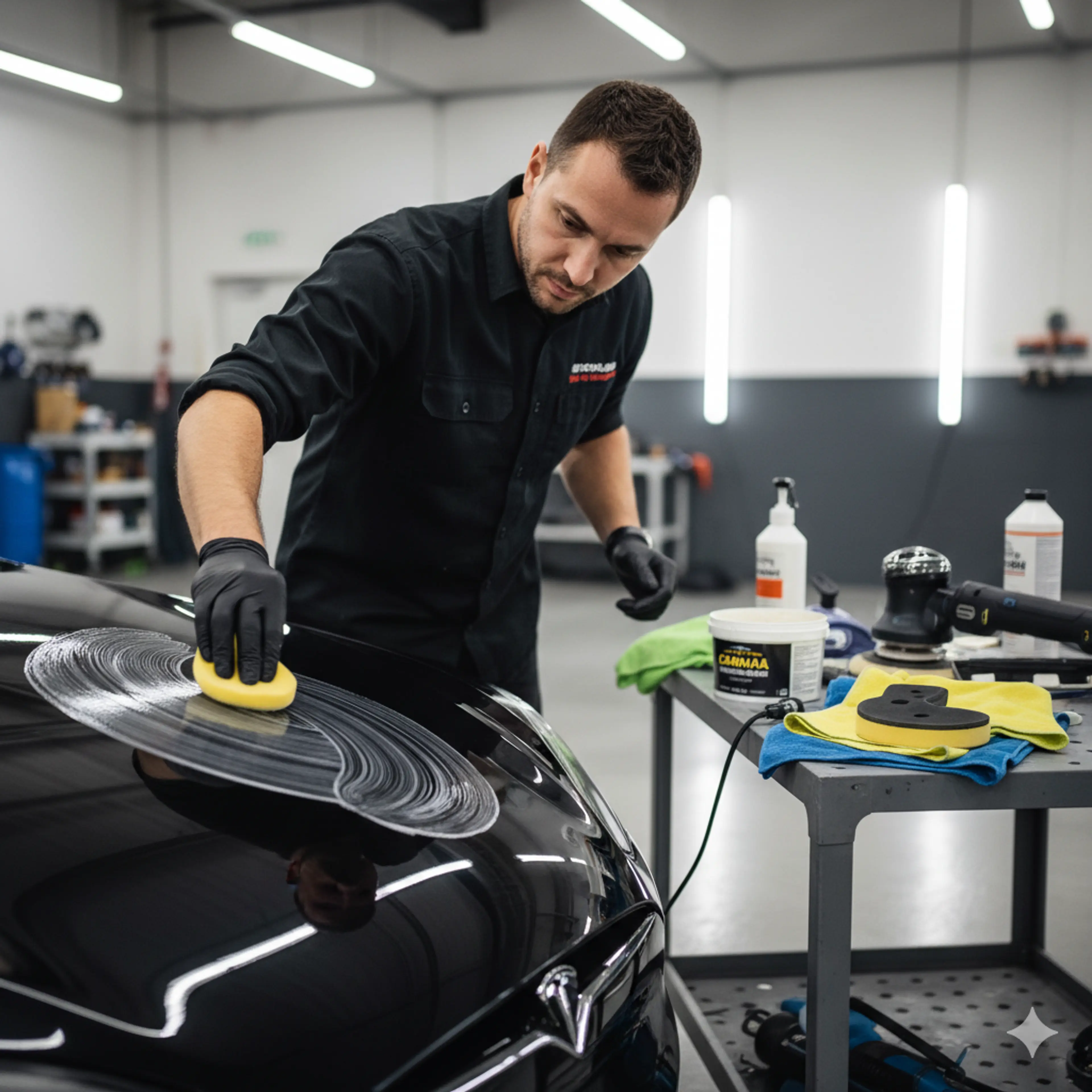 Aplicador cera y pulimento