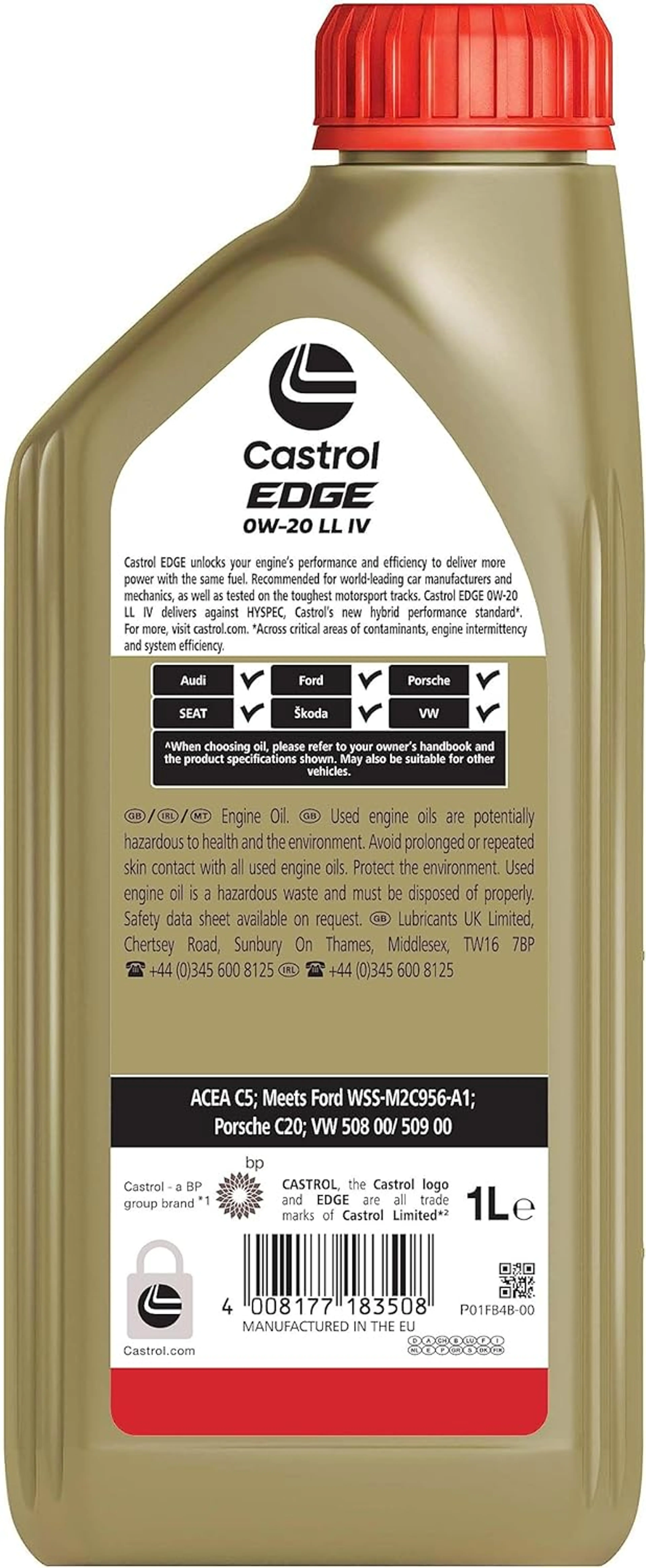 CASTROL EDGE 0W-20 LL IV 1L