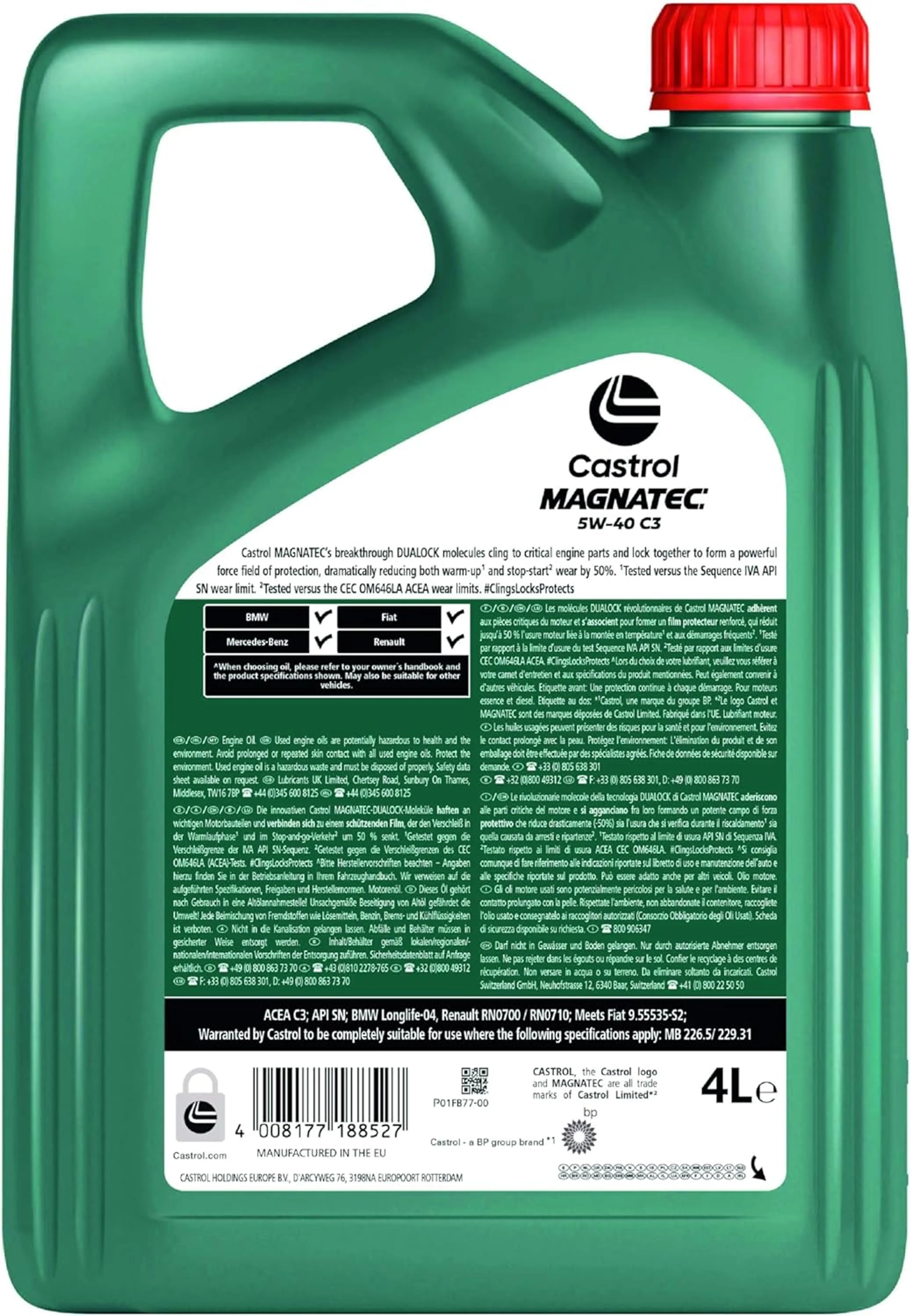 CASTROL MAGNATEC 5W-40 C3 4L