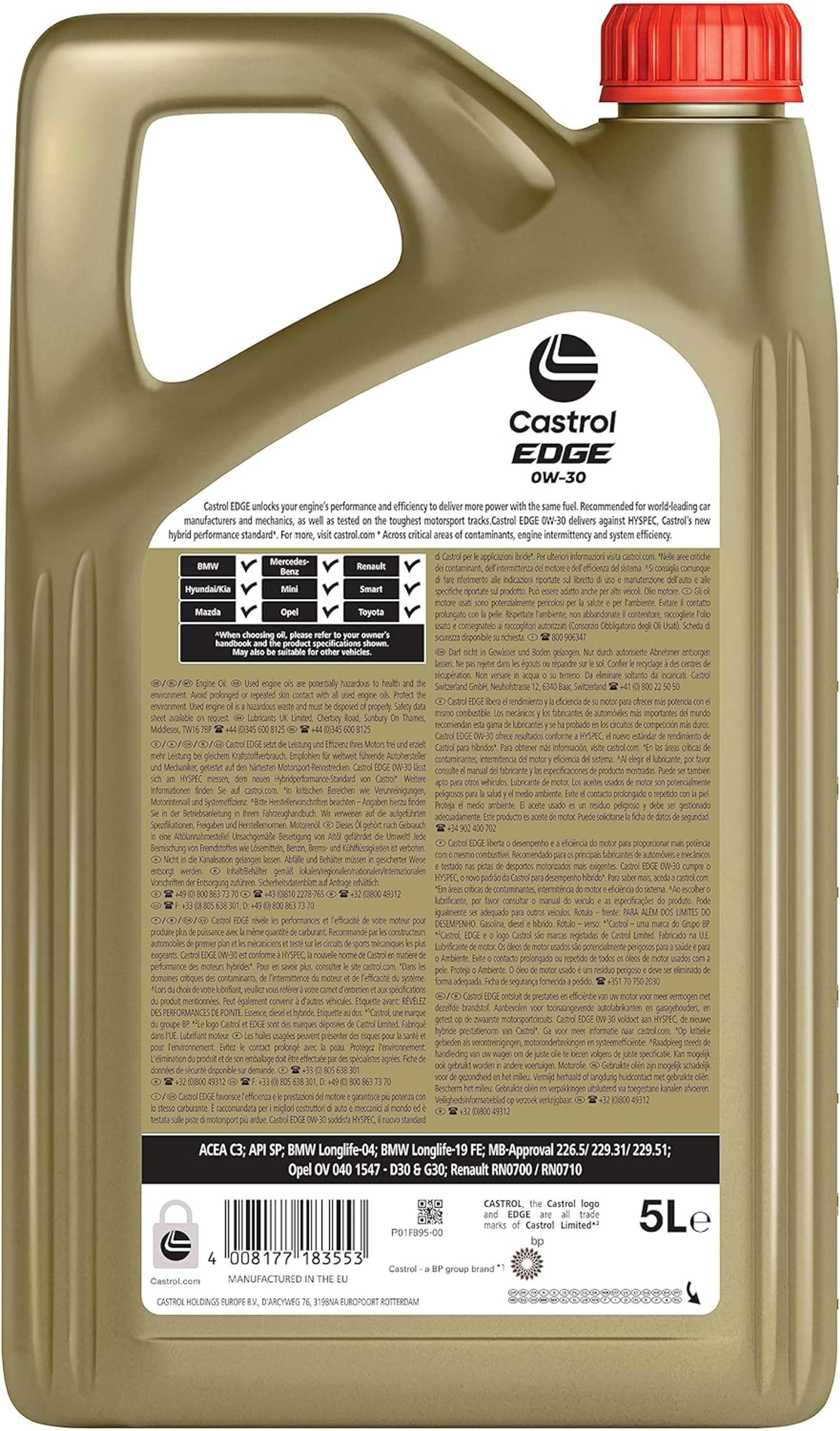 CASTROL EDGE 0W-30 5L