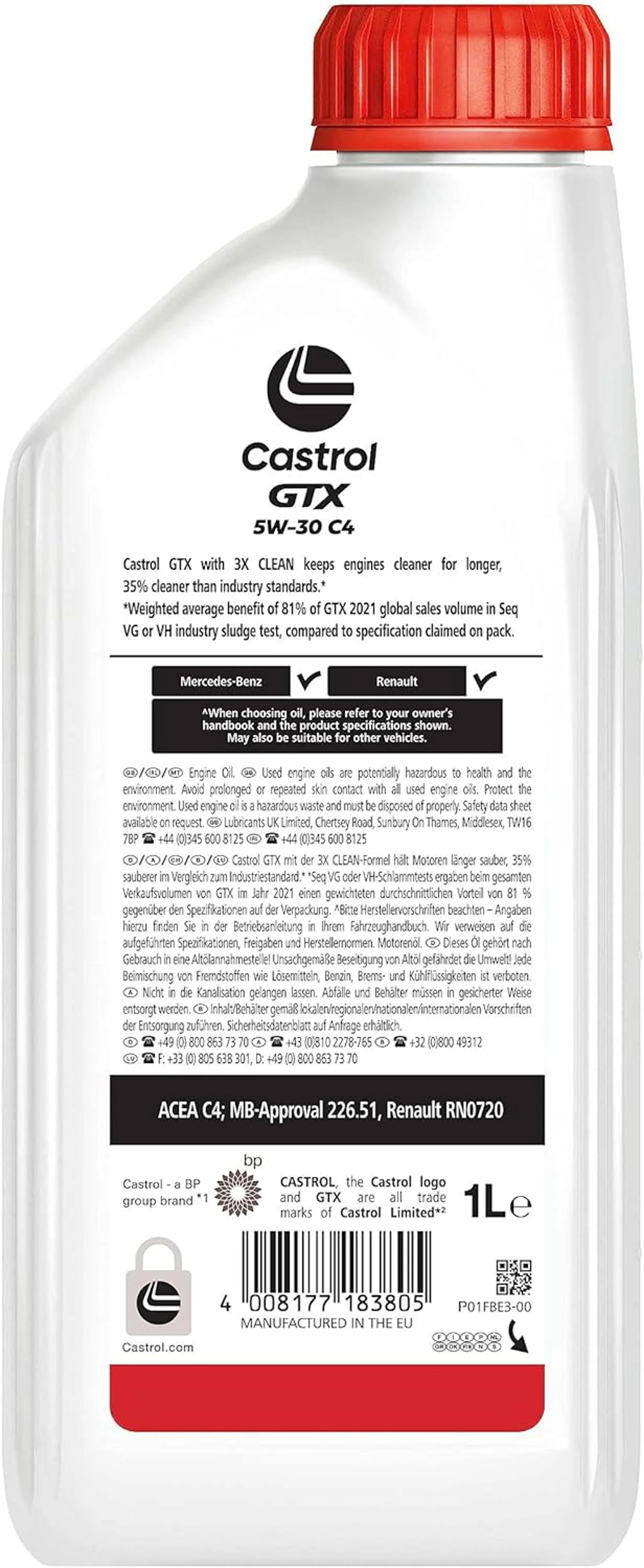 CASTROL GTX 5W-30 C4 1L