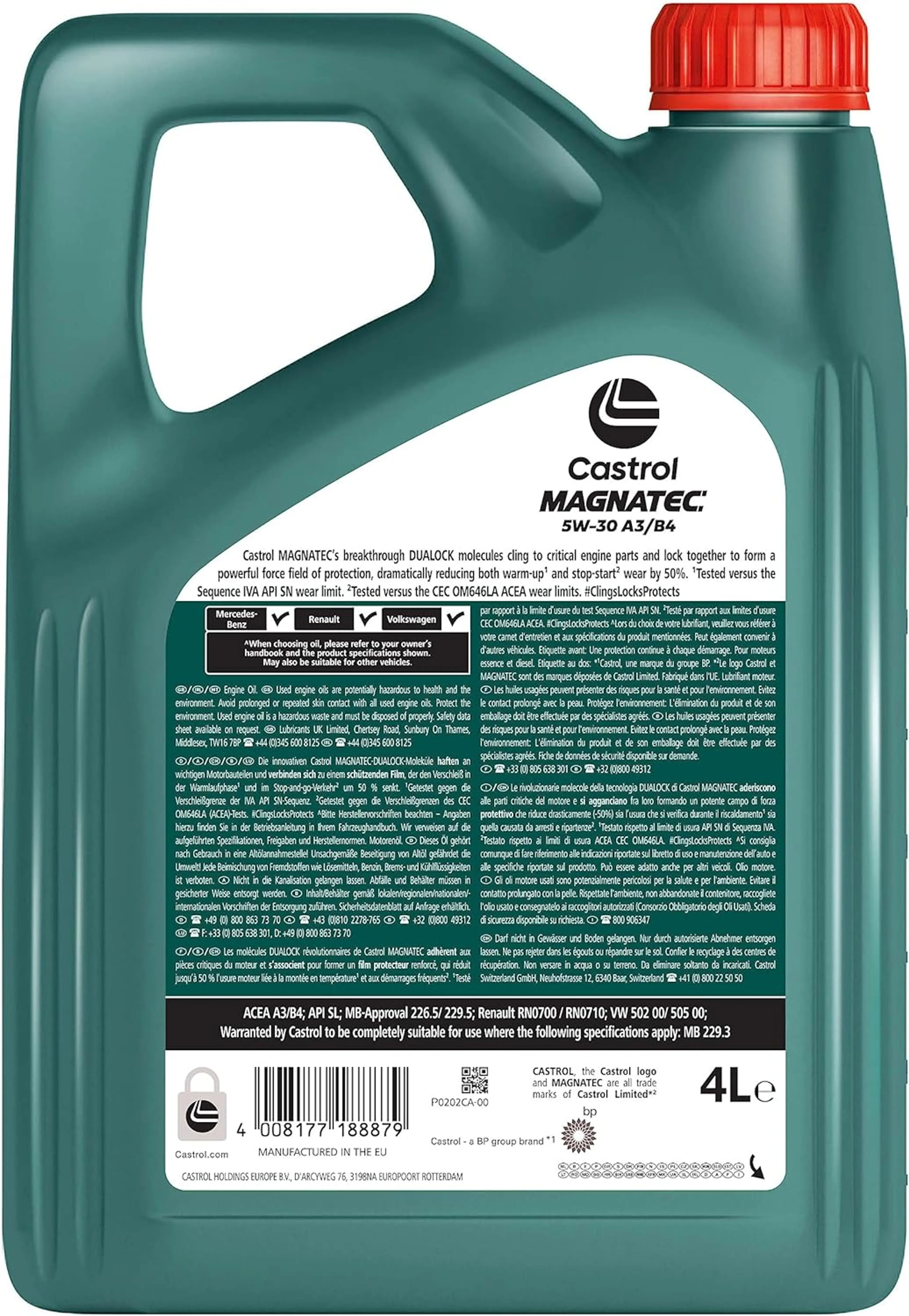 CASTROL MAGNATEC 5W-30 A3/B4 4L