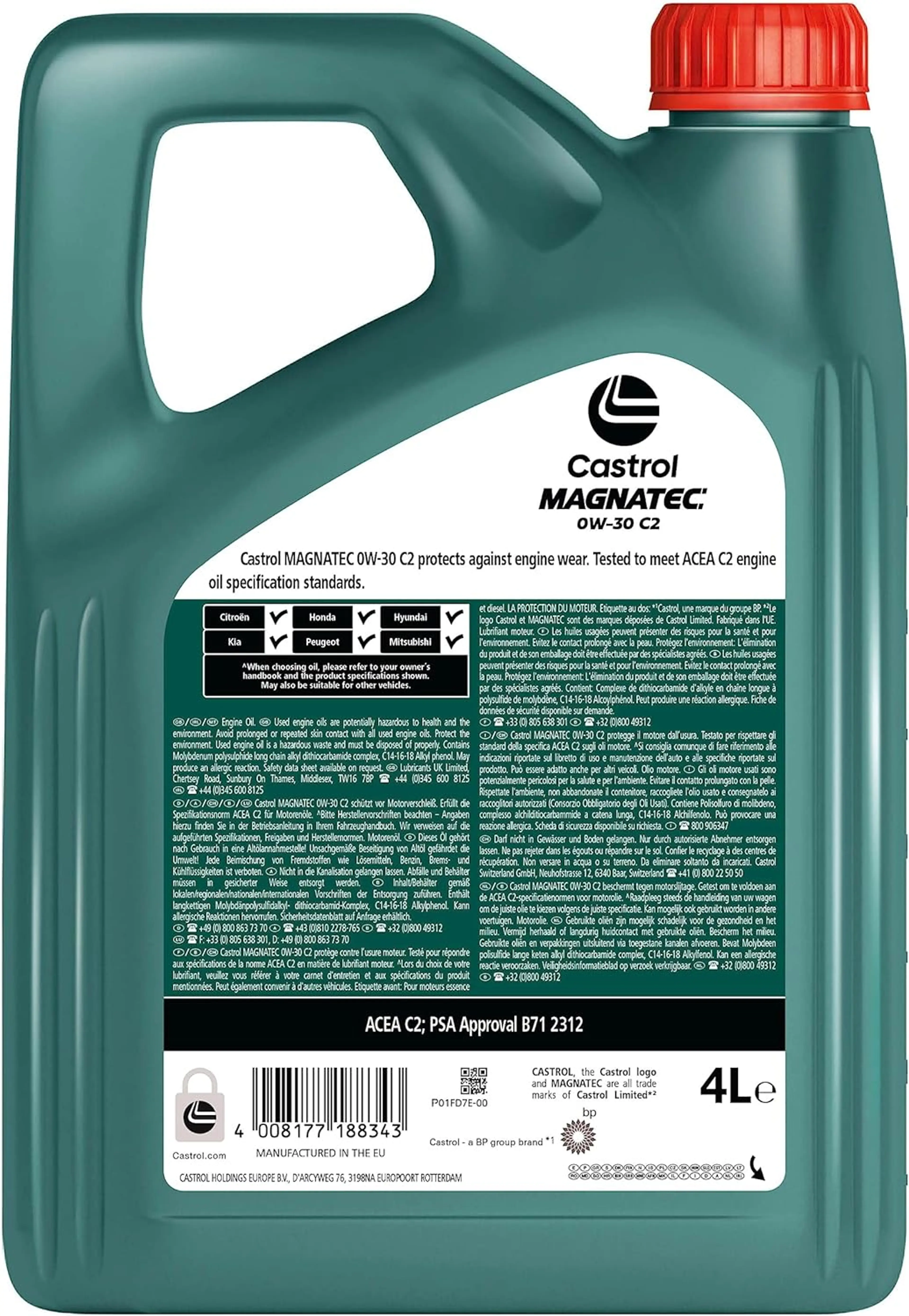 CASTROL MAGNATEC 0W-30 C2 4L