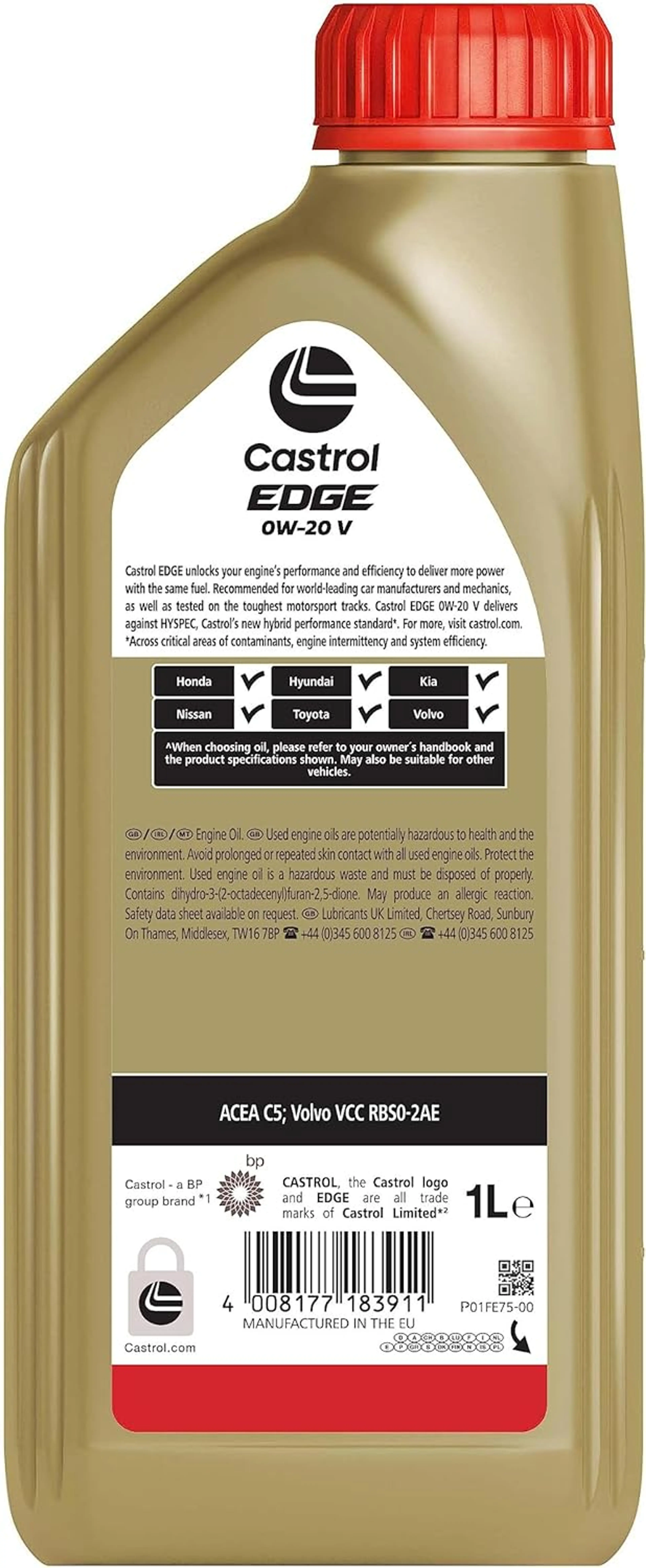 CASTROL EDGE 0W-20 V 1L