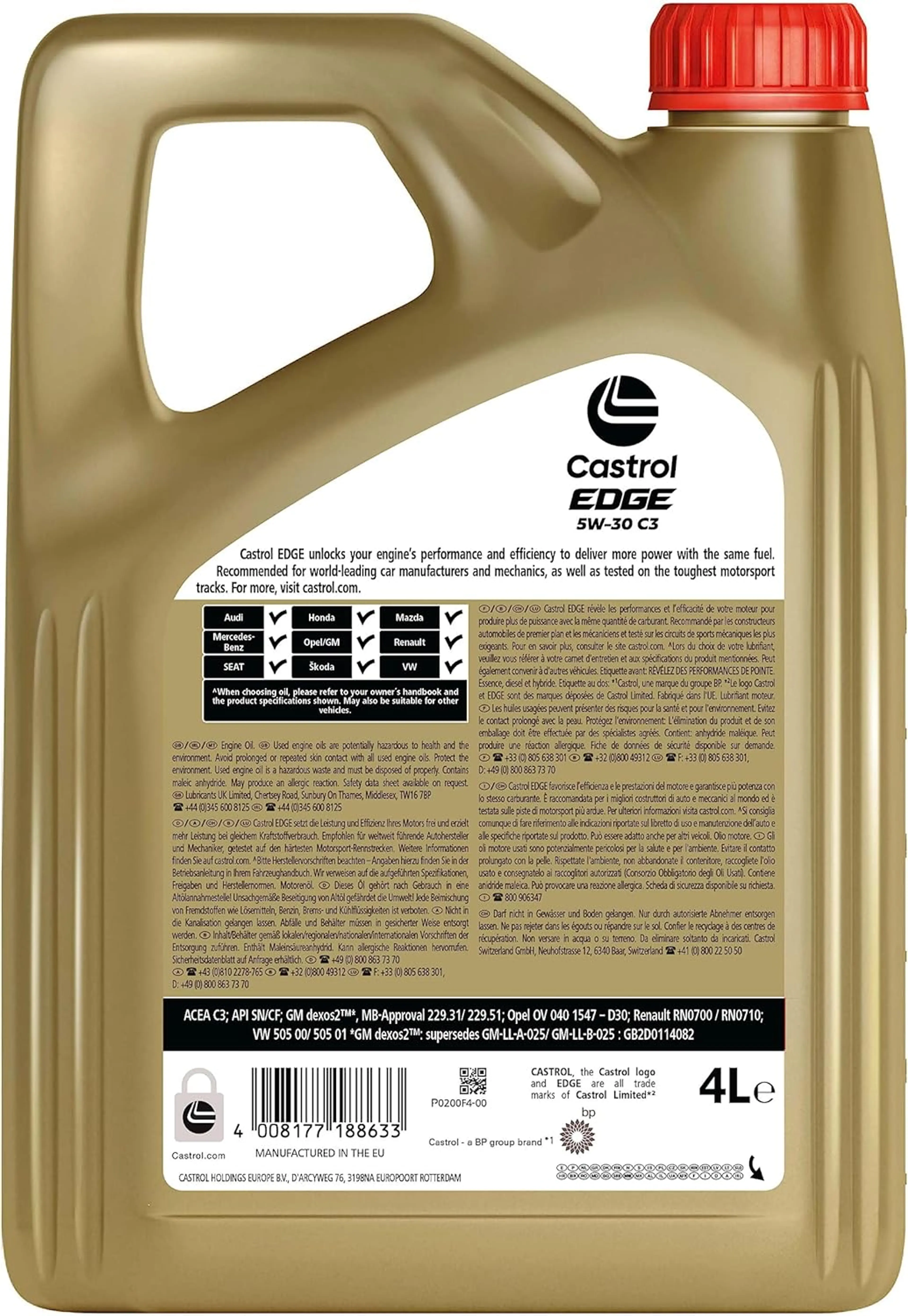 CASTROL EDGE 5W-30 C3 4L