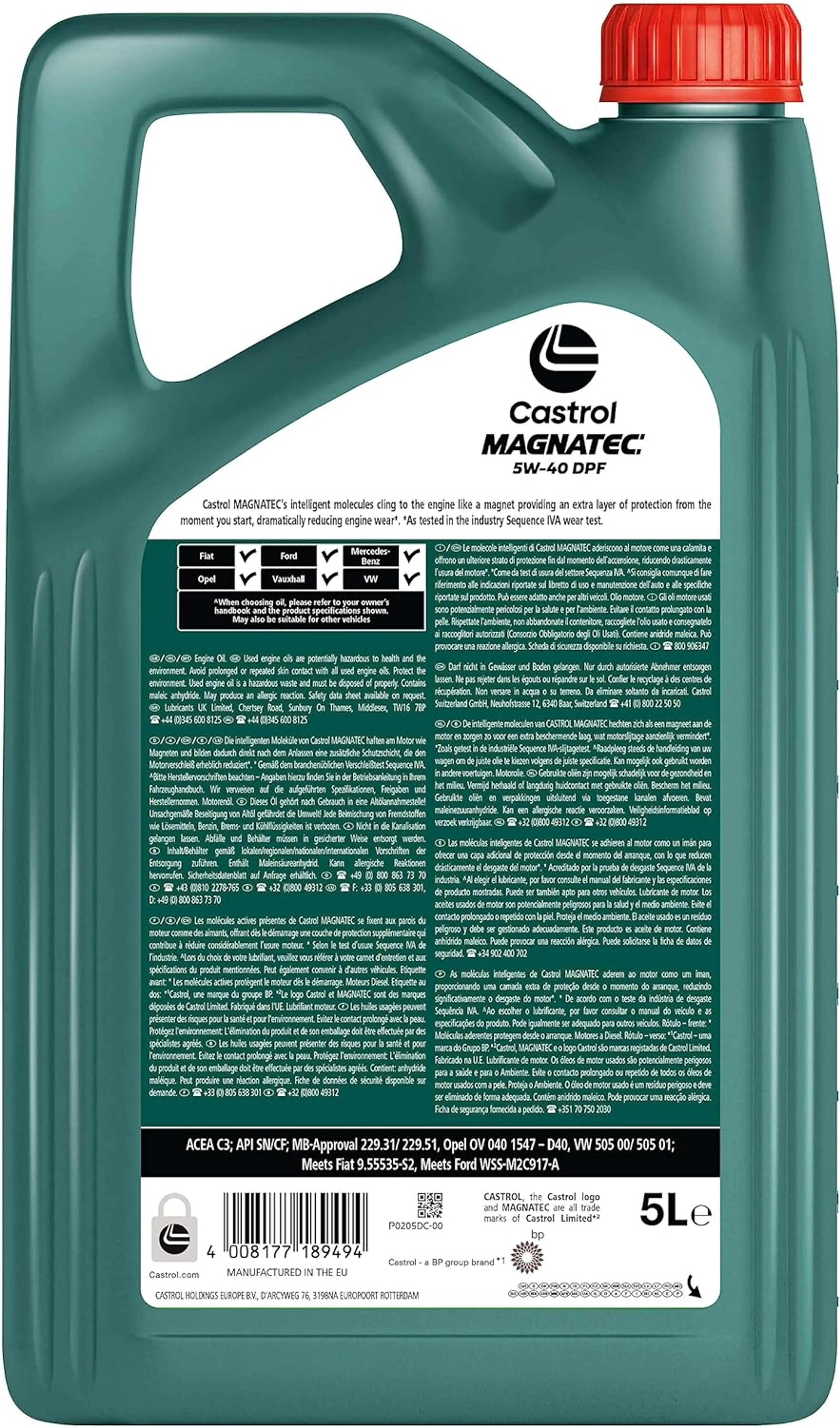 CASTROL MAGNATEC 5W-40 DPF 5L