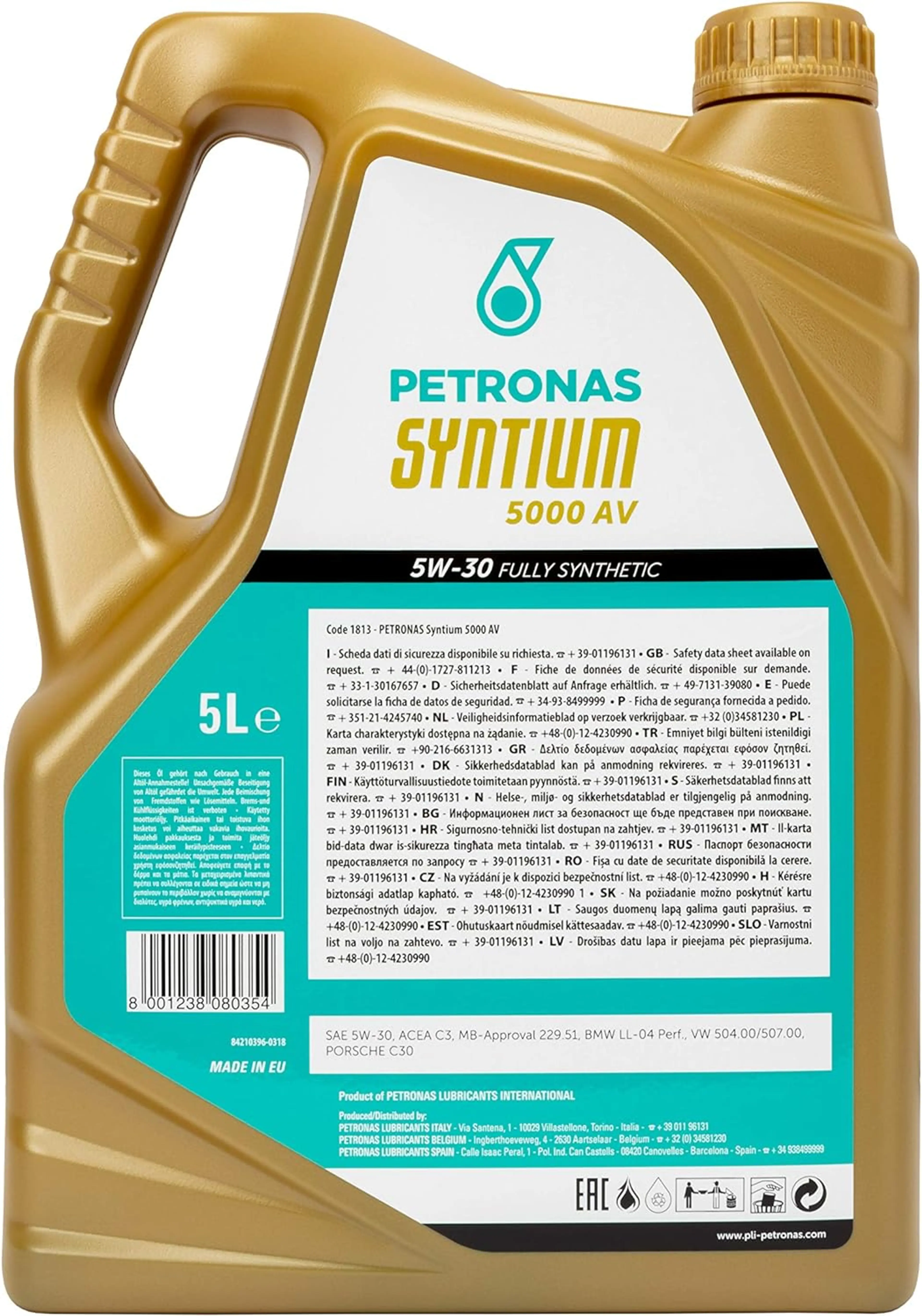 PETRONAS SYNTIUM 5000 AV 5W-30 5L