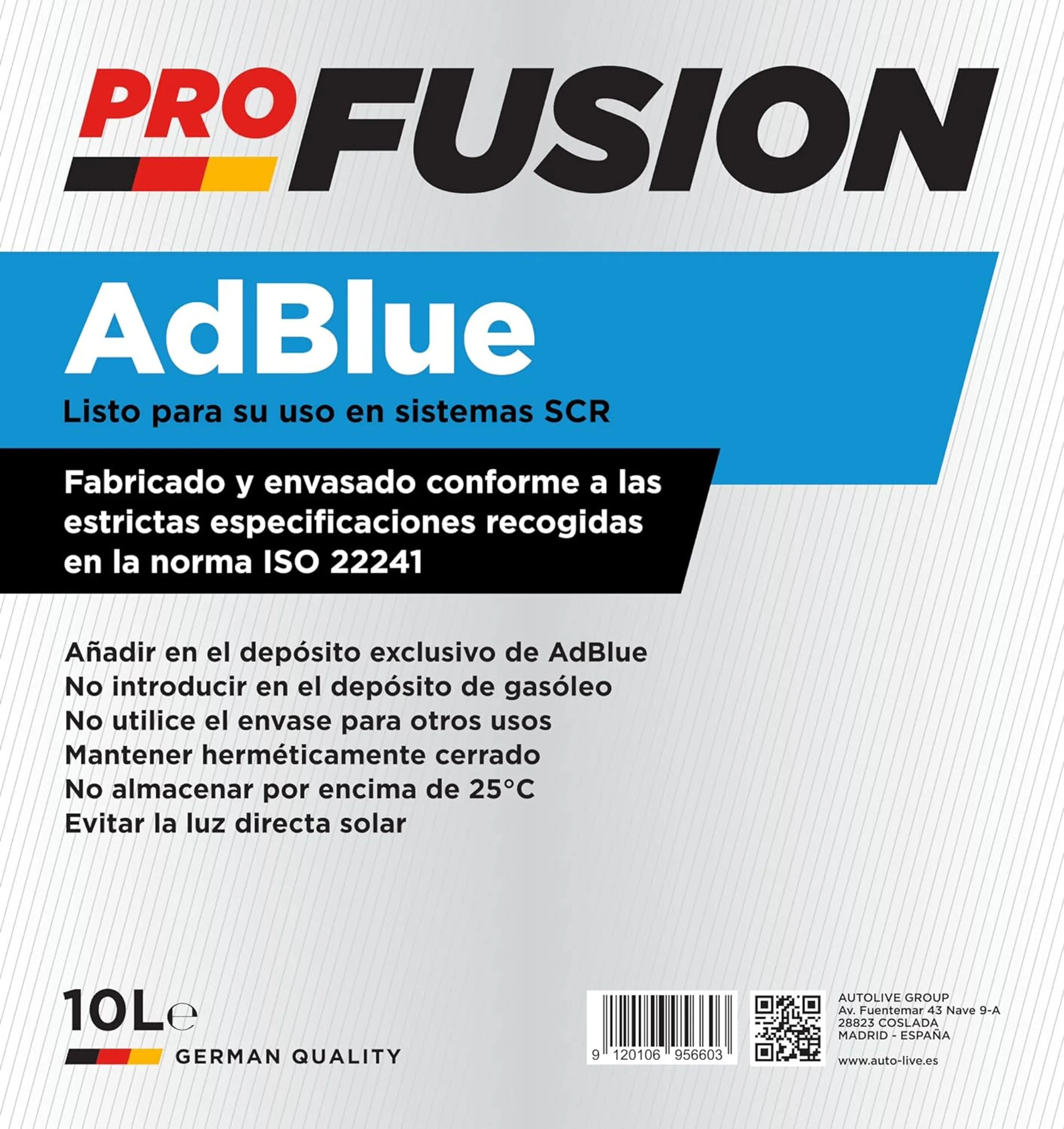 PROFUSION ADBLUE CON CANULA 10L