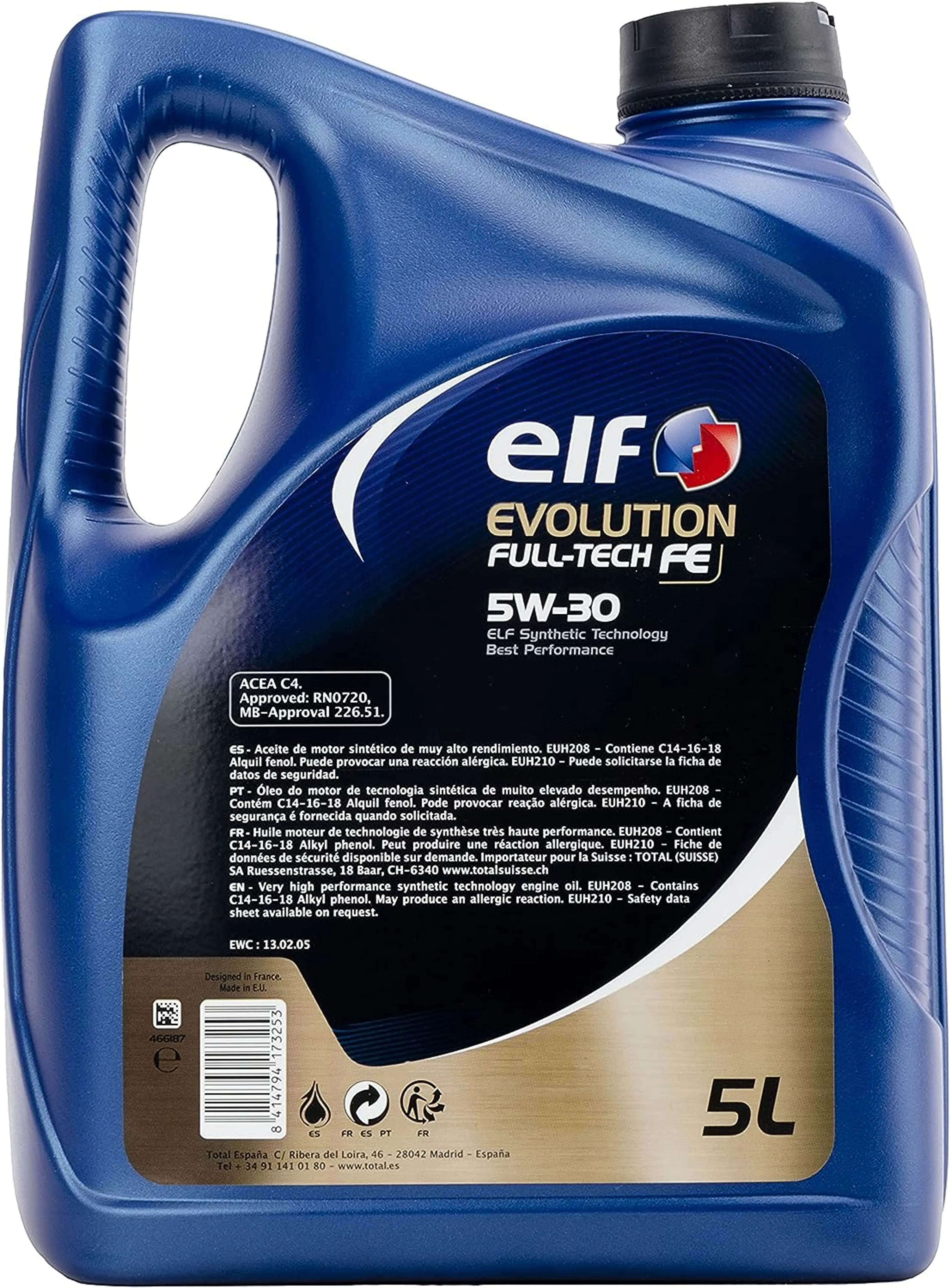 ELF EVOLUTION FULL TECH FE 5W-30 5L