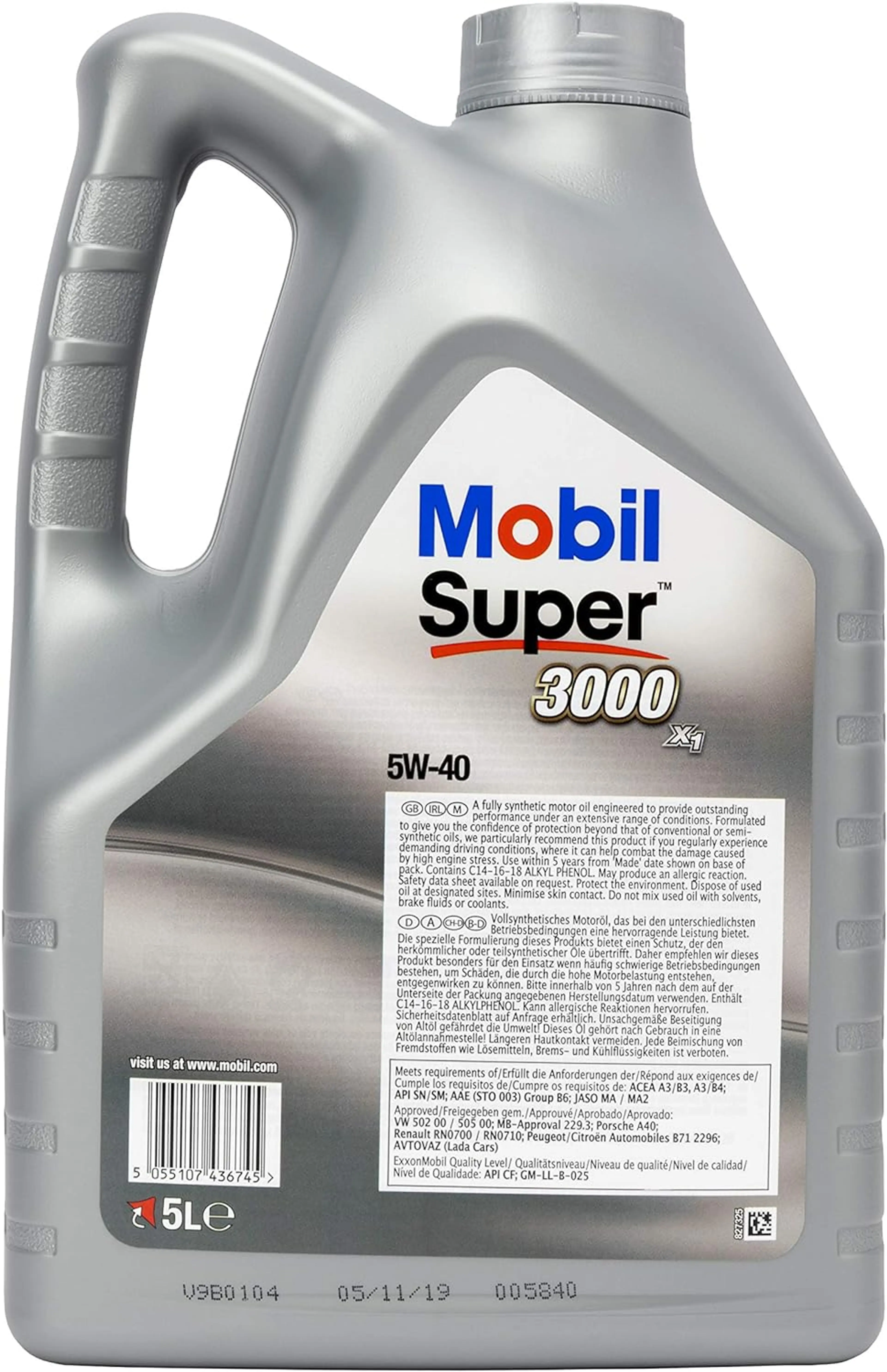 MOBIL SUPER 3000 X1 5W-40 5L