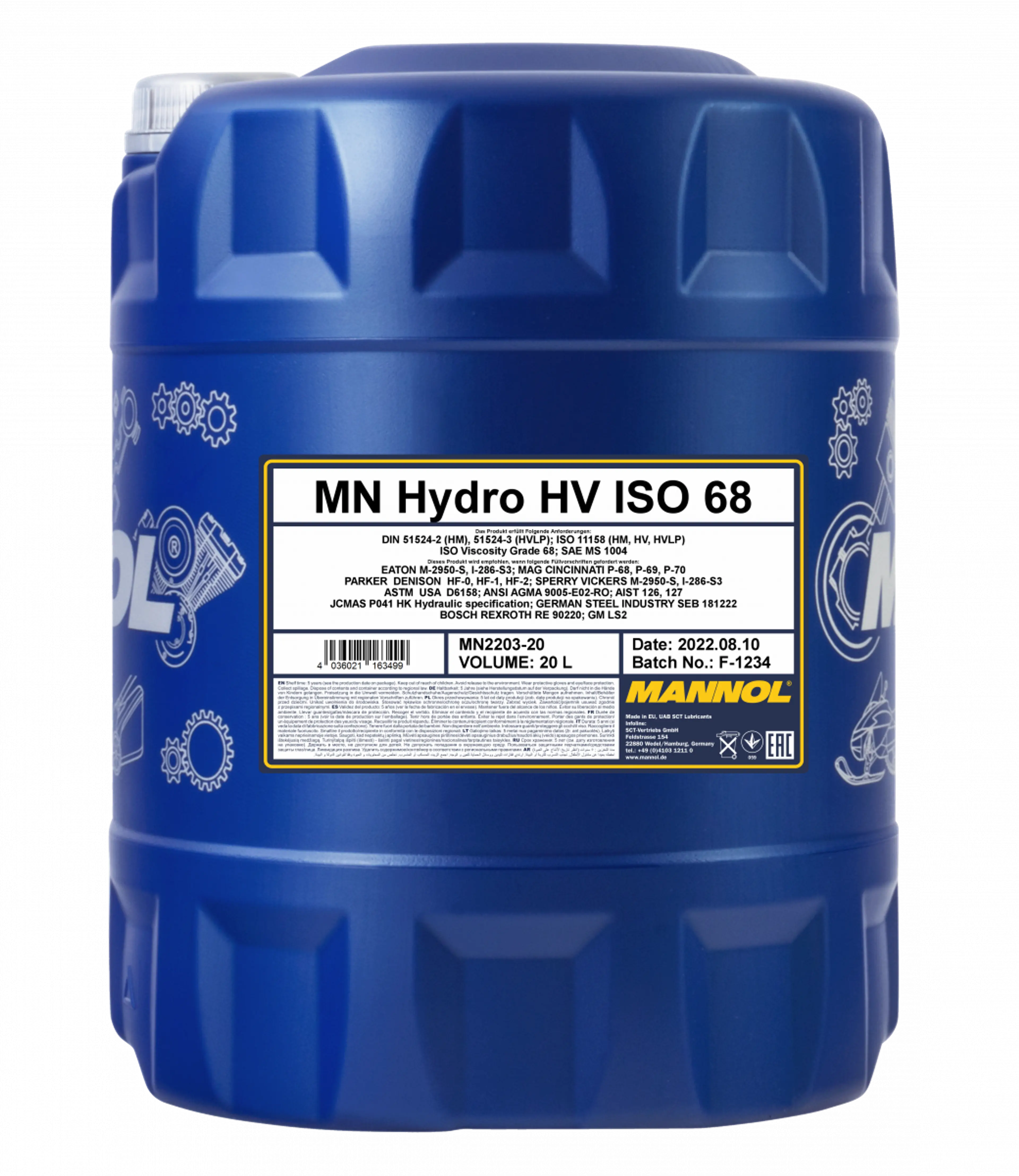 MANNOL HYDRO HV ISO 68 20L