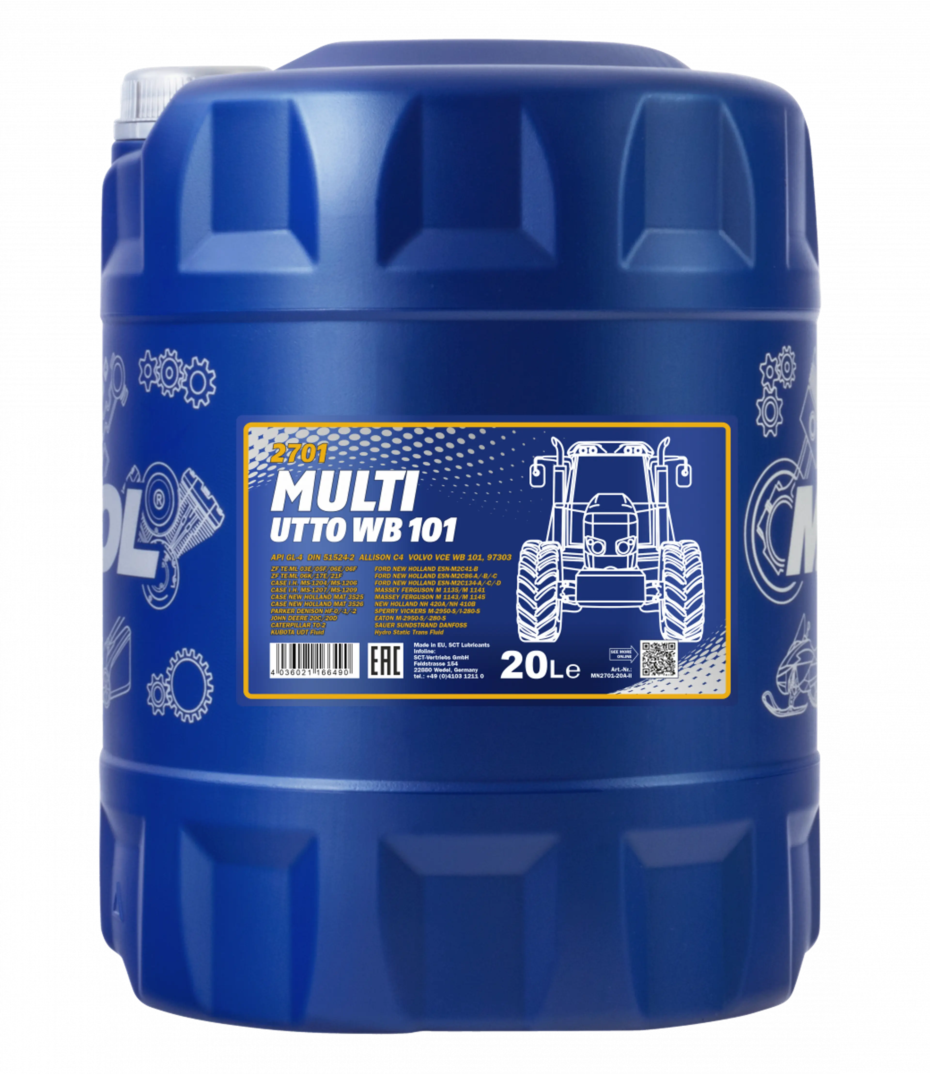 MANNOL UTTO WB 101 GL-4 20L