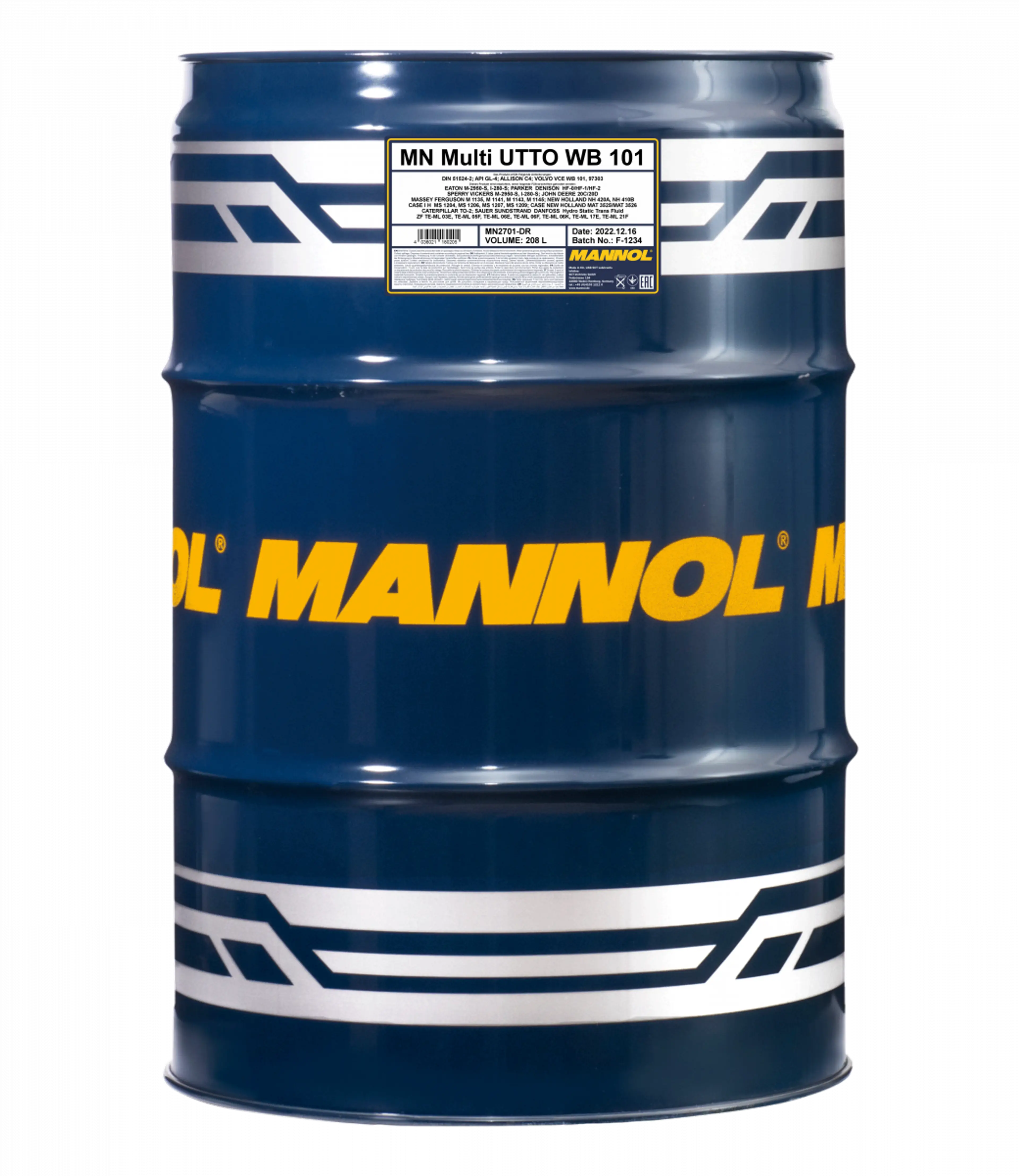 MANNOL UTTO WB 101 GL-4 208L