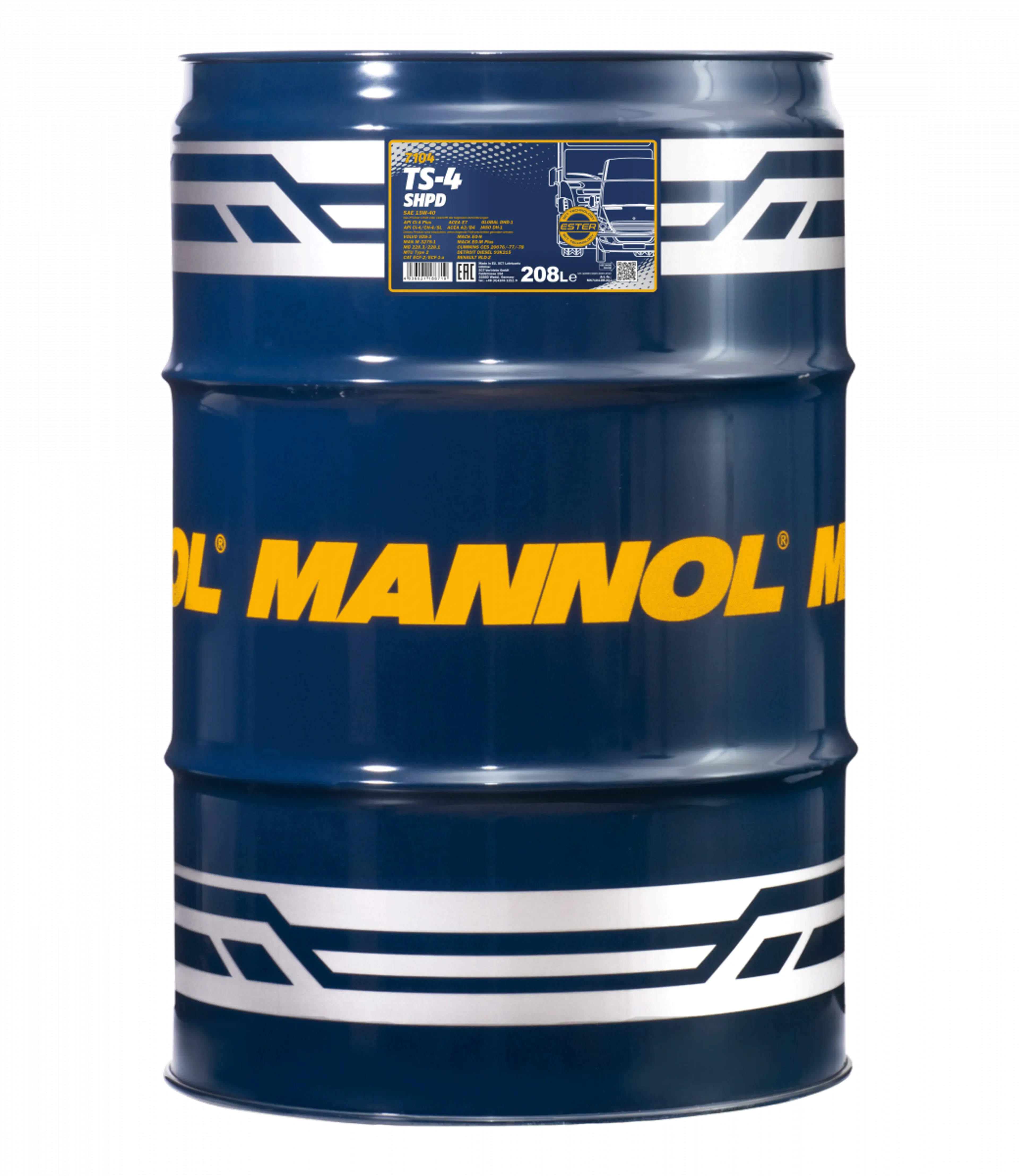 MANNOL TS-4 SHPD 15W-40 EXTRA 208L