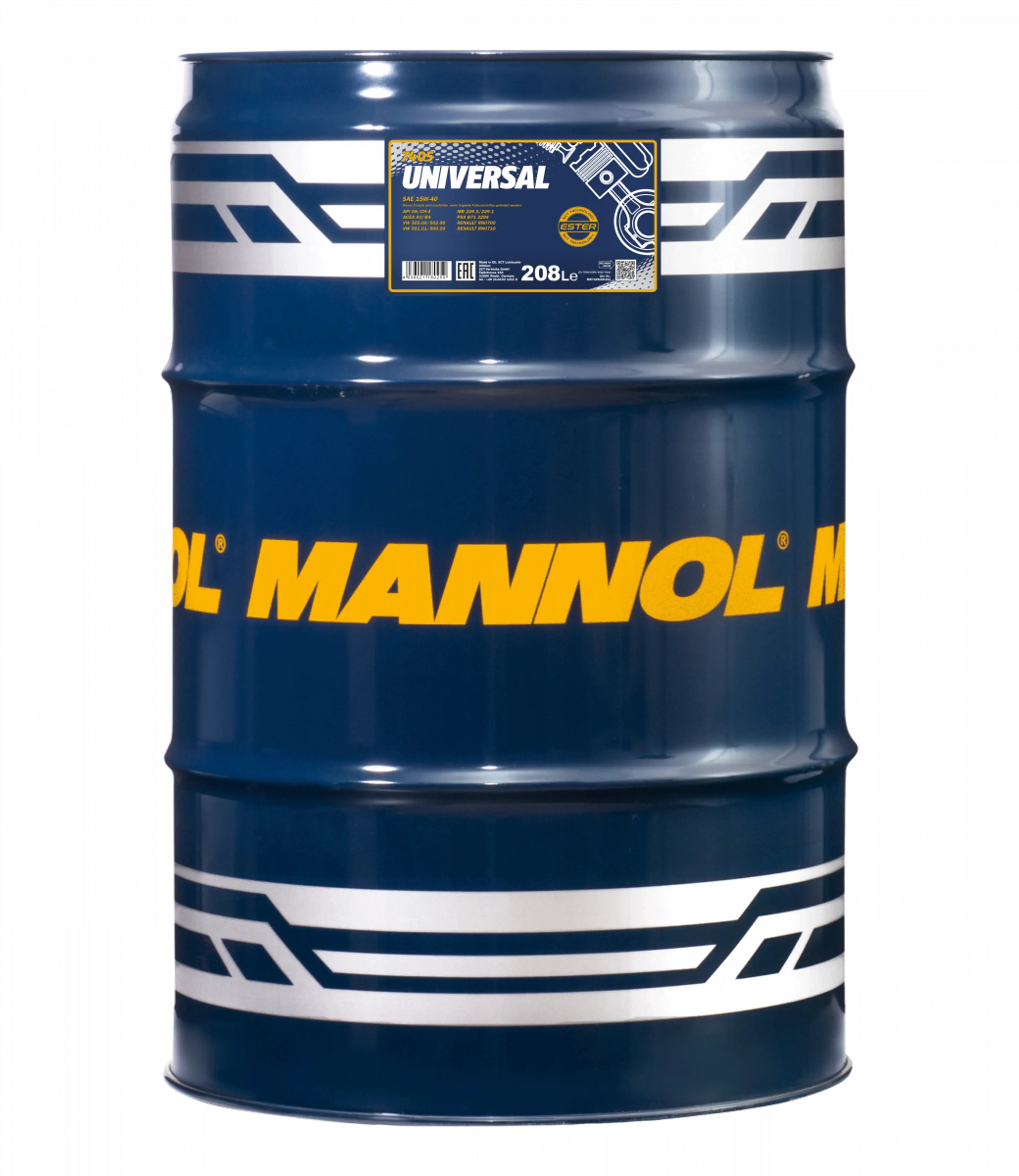 MANNOL UNIVERSAL 15W-40 208L