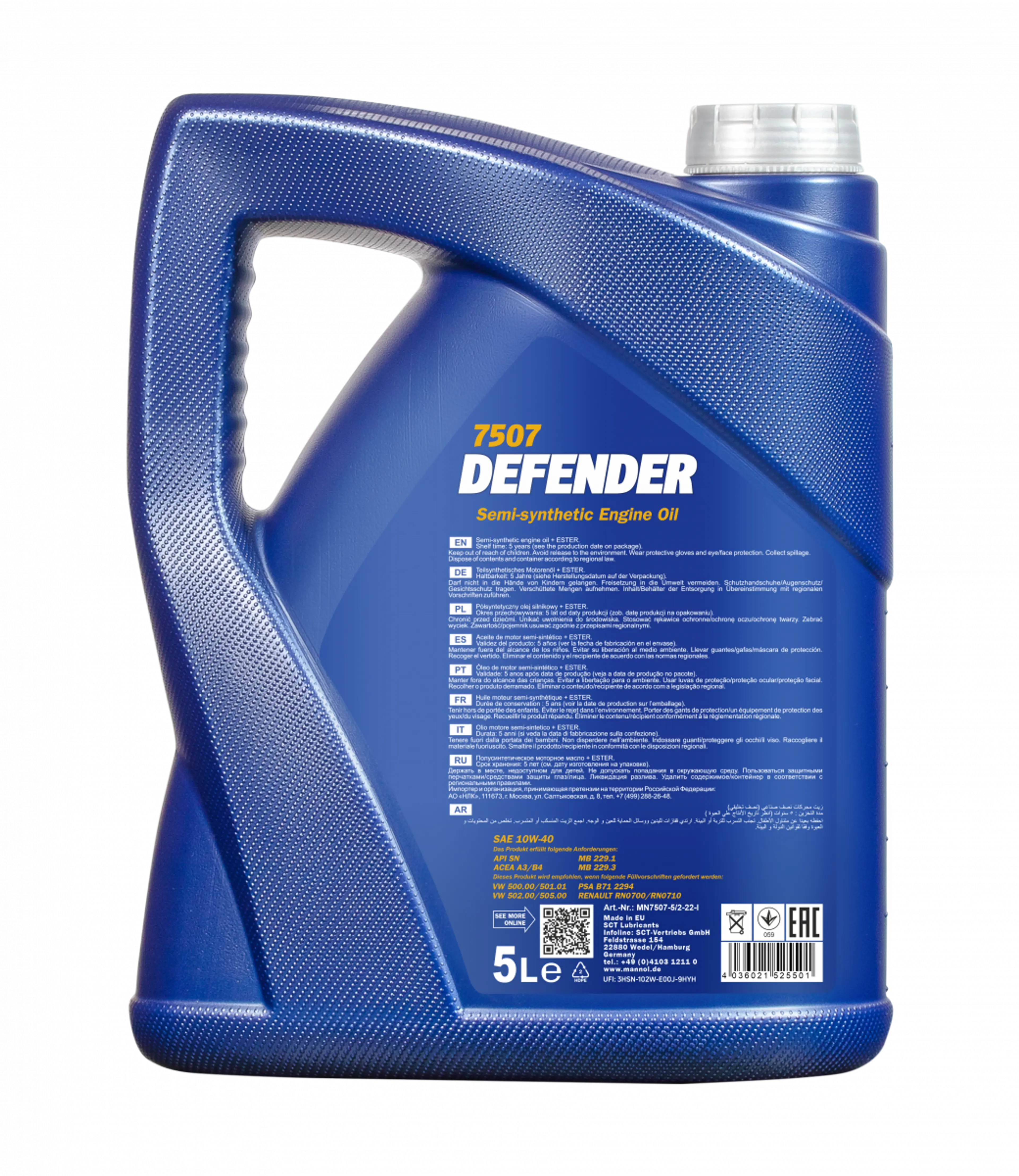 MANNOL DEFENDER 10W-40 5L