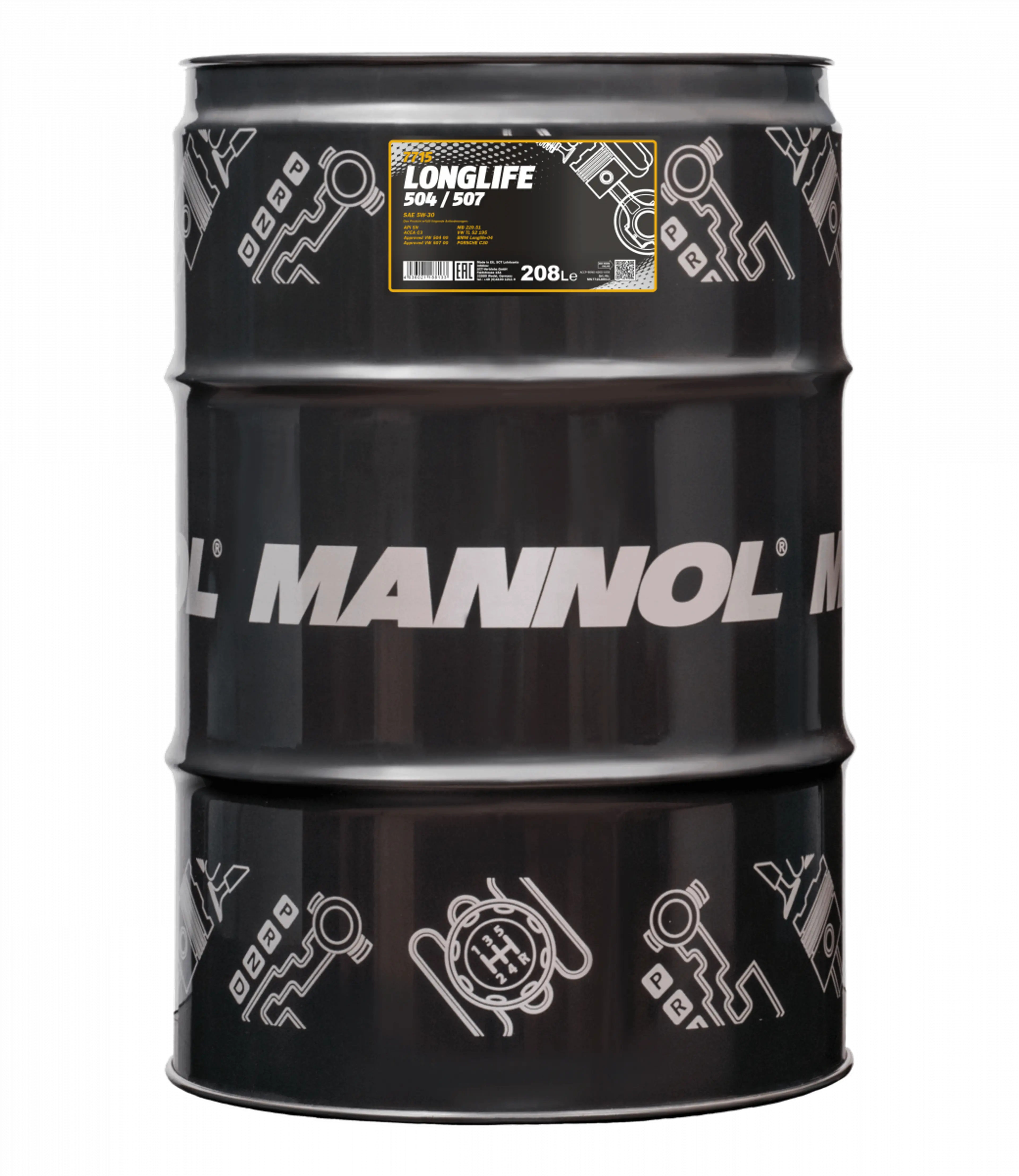 MANNOL LONGLIFE 504/507 5W-30 208L