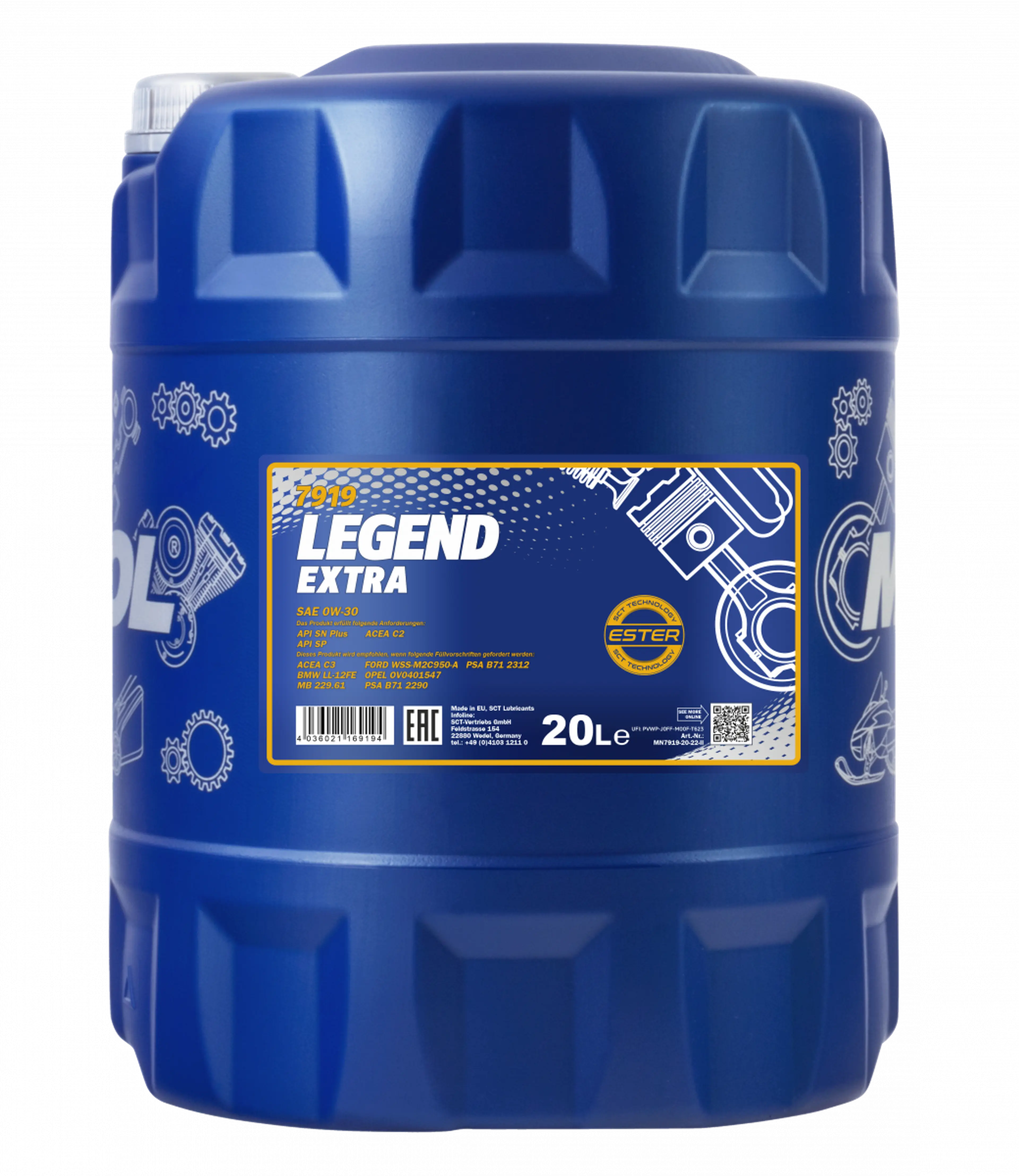 MANNOL LEGEND EXTRA 0W-30 20L