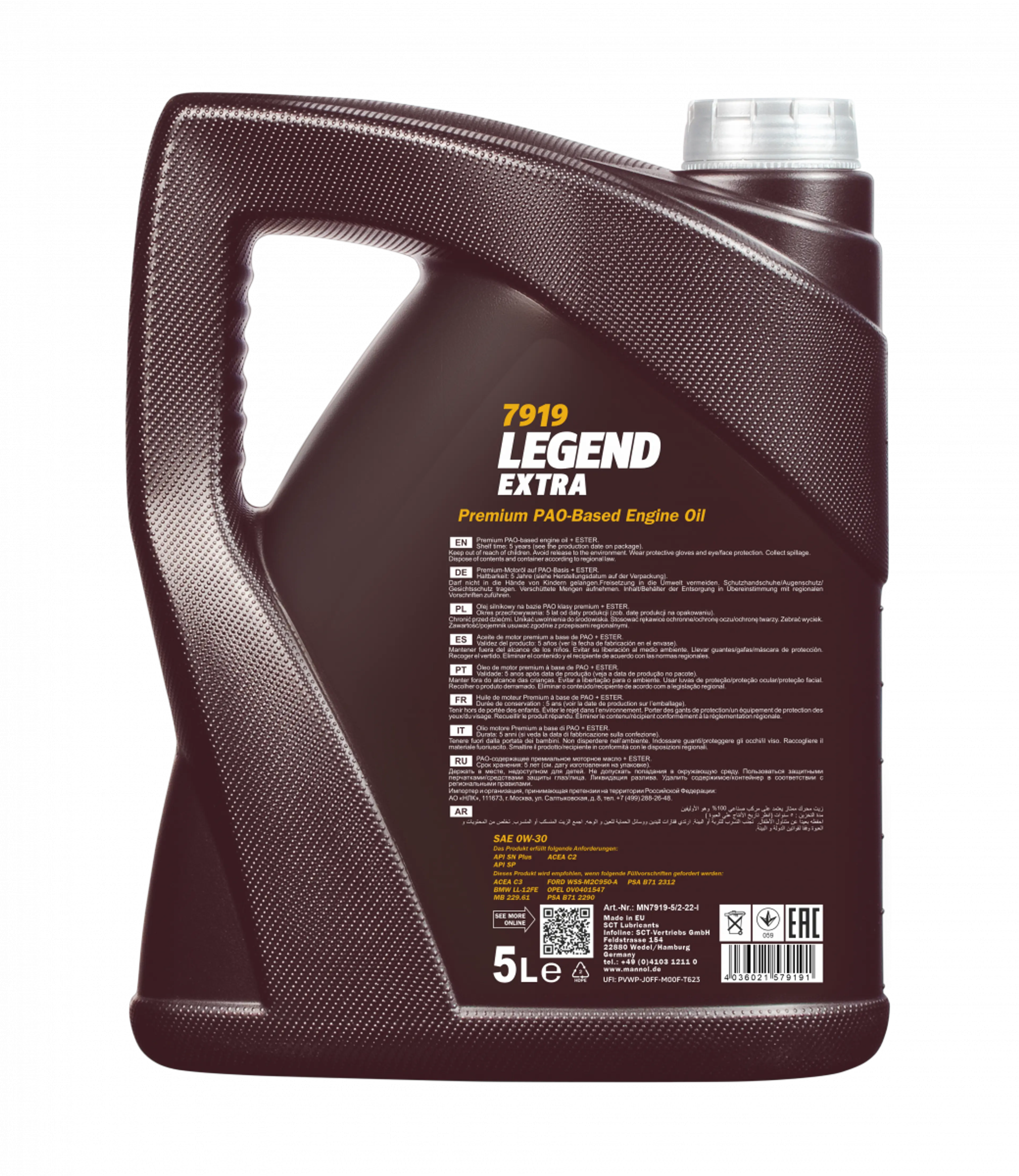 MANNOL LEGEND EXTRA 0W-30 5L