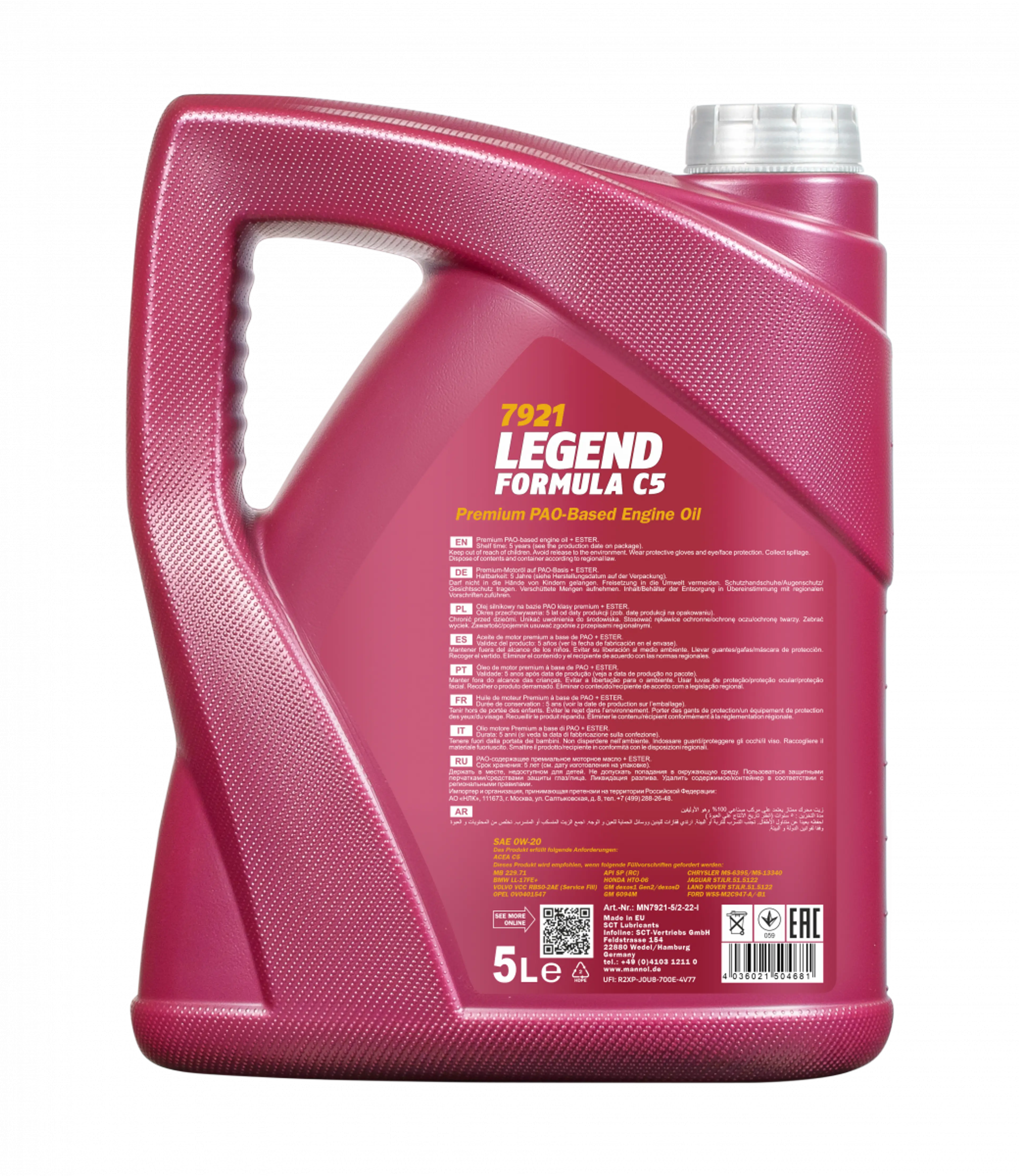 MANNOL LEGEND FORMULA C5 0W-20 5L