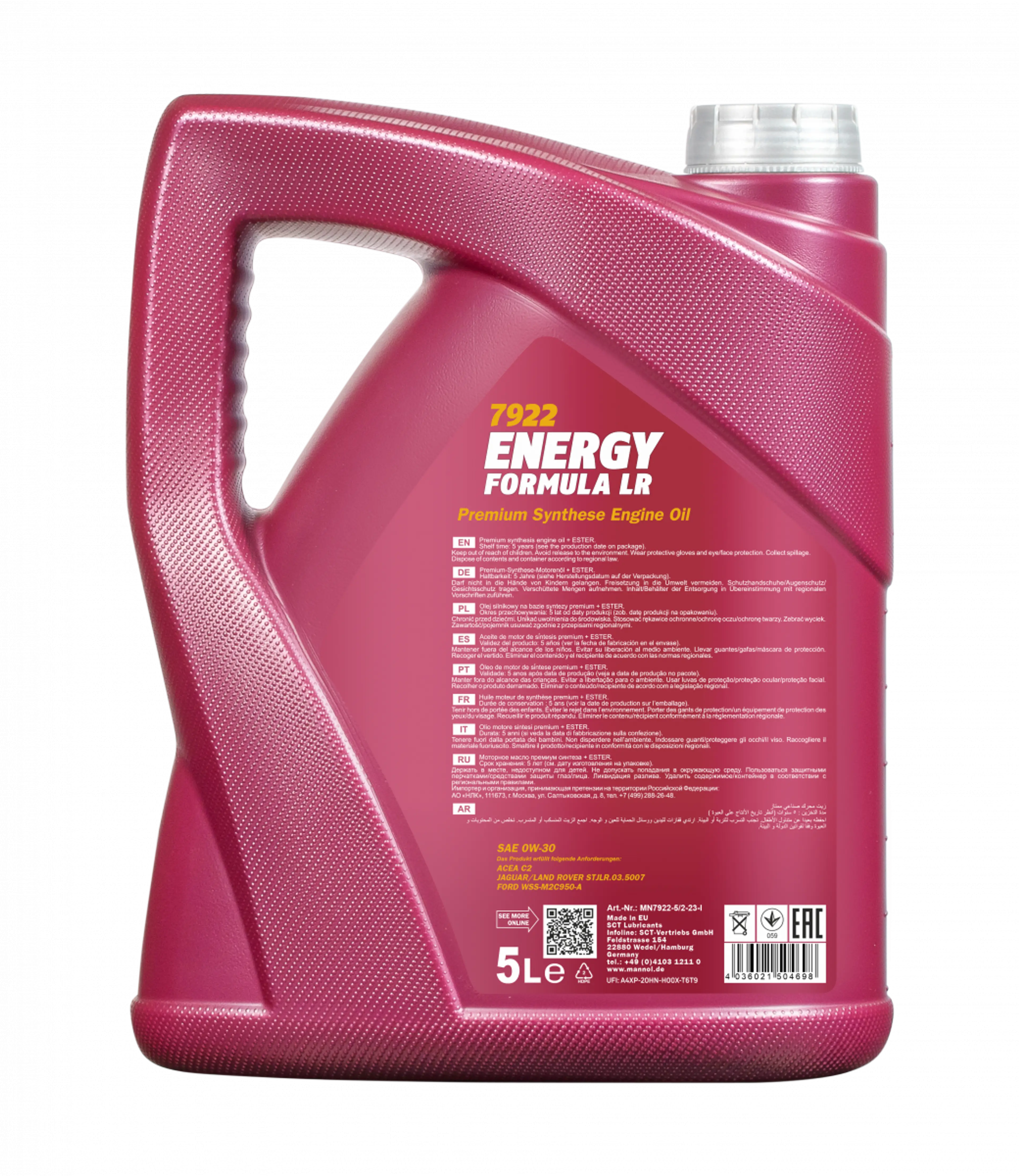 MANNOL ENERGY FORMULA LR 0W-30 5L