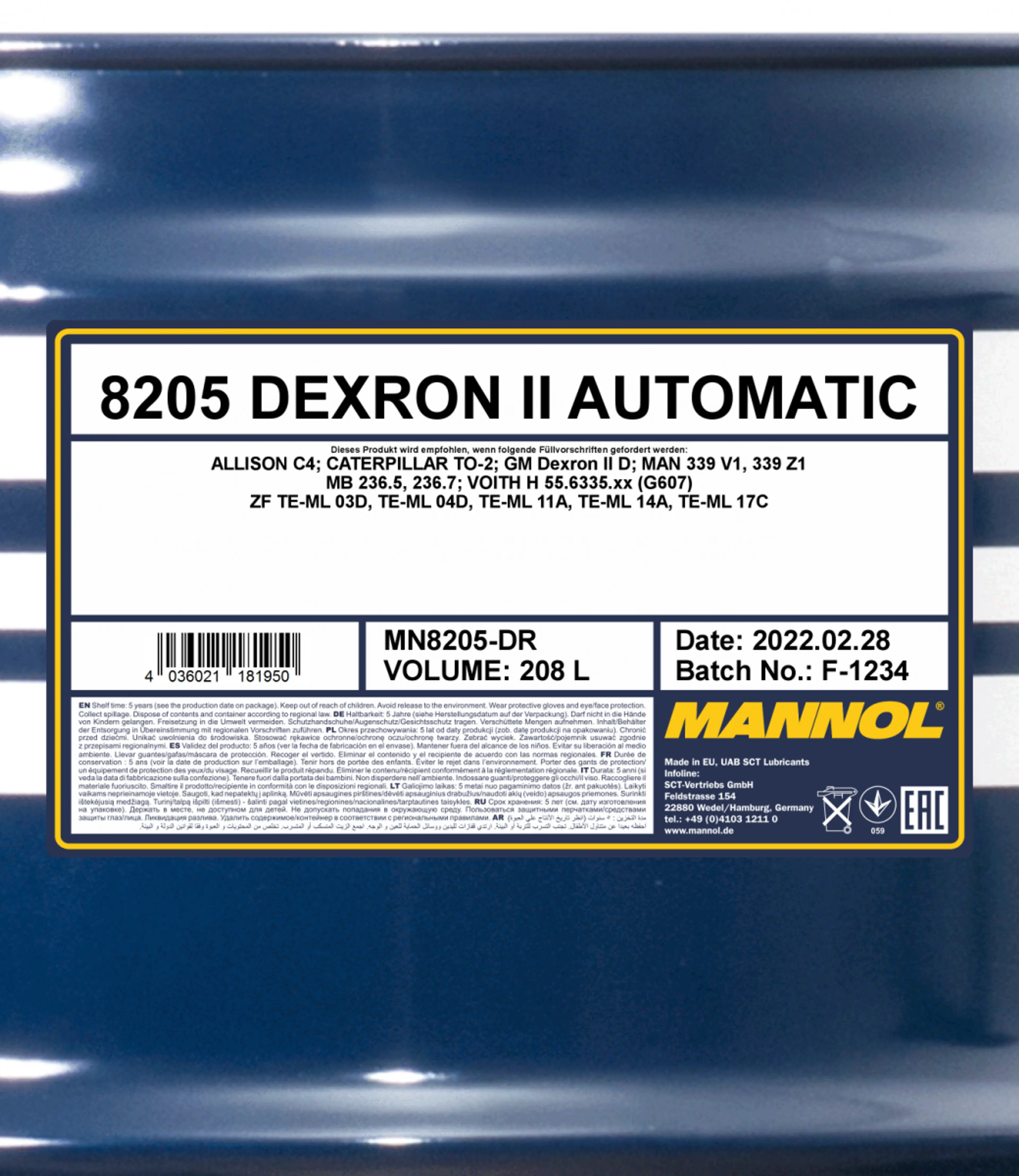 MANNOL ATF DEXRON II 208L