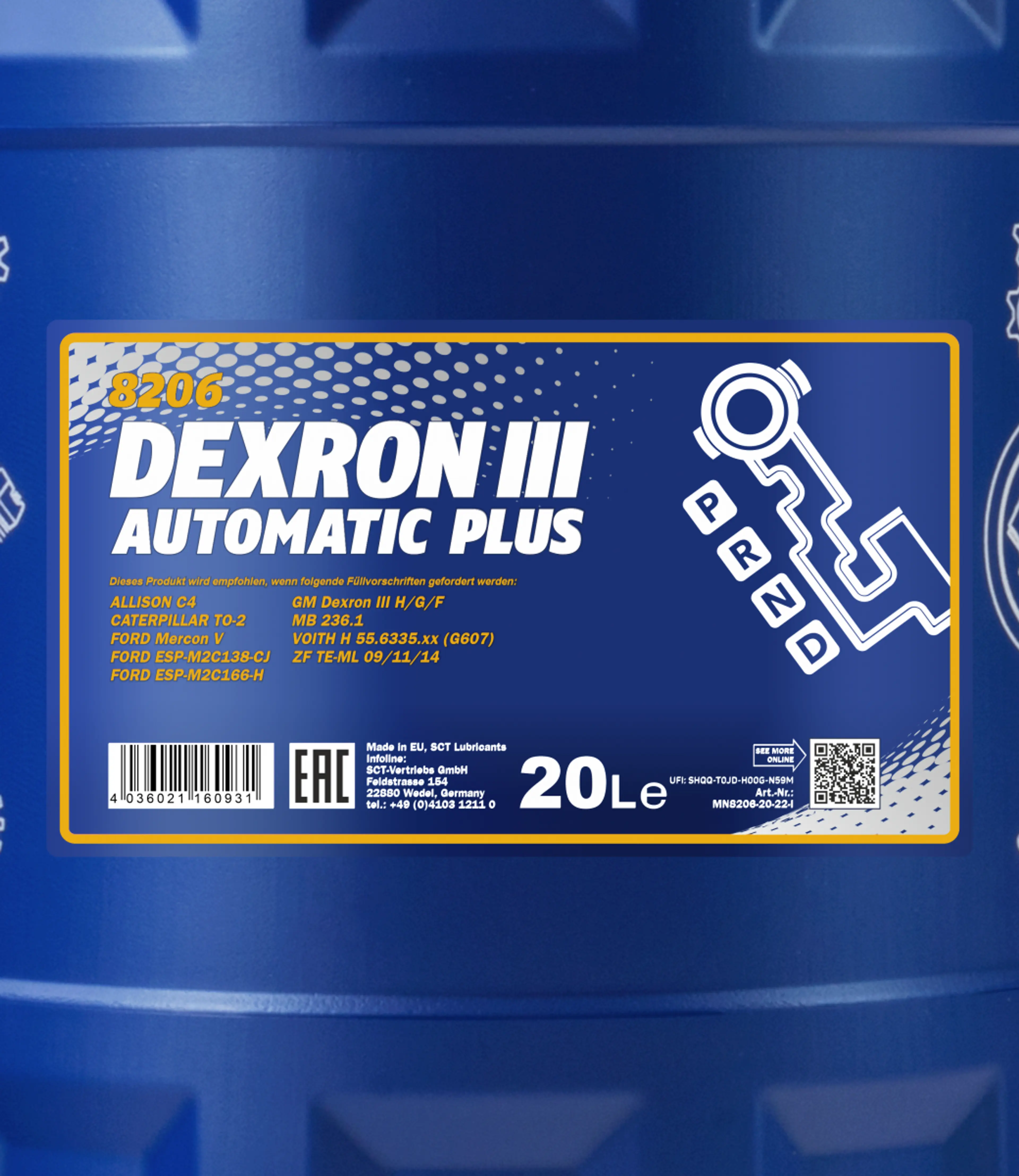 MANNOL ATF DEXRON III 20L