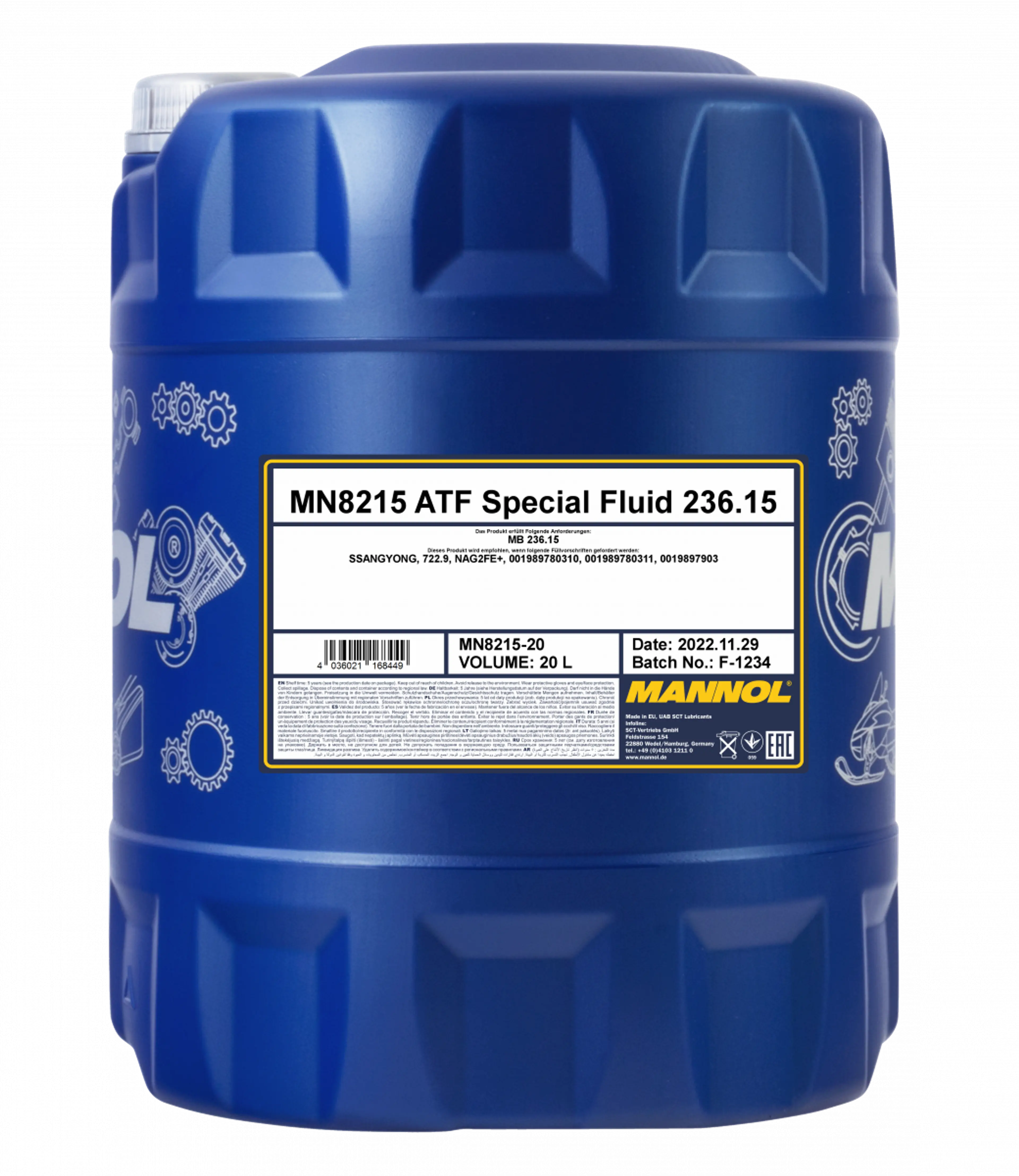 MANNOL ATF SPECIAL FLUID 236.15 20L