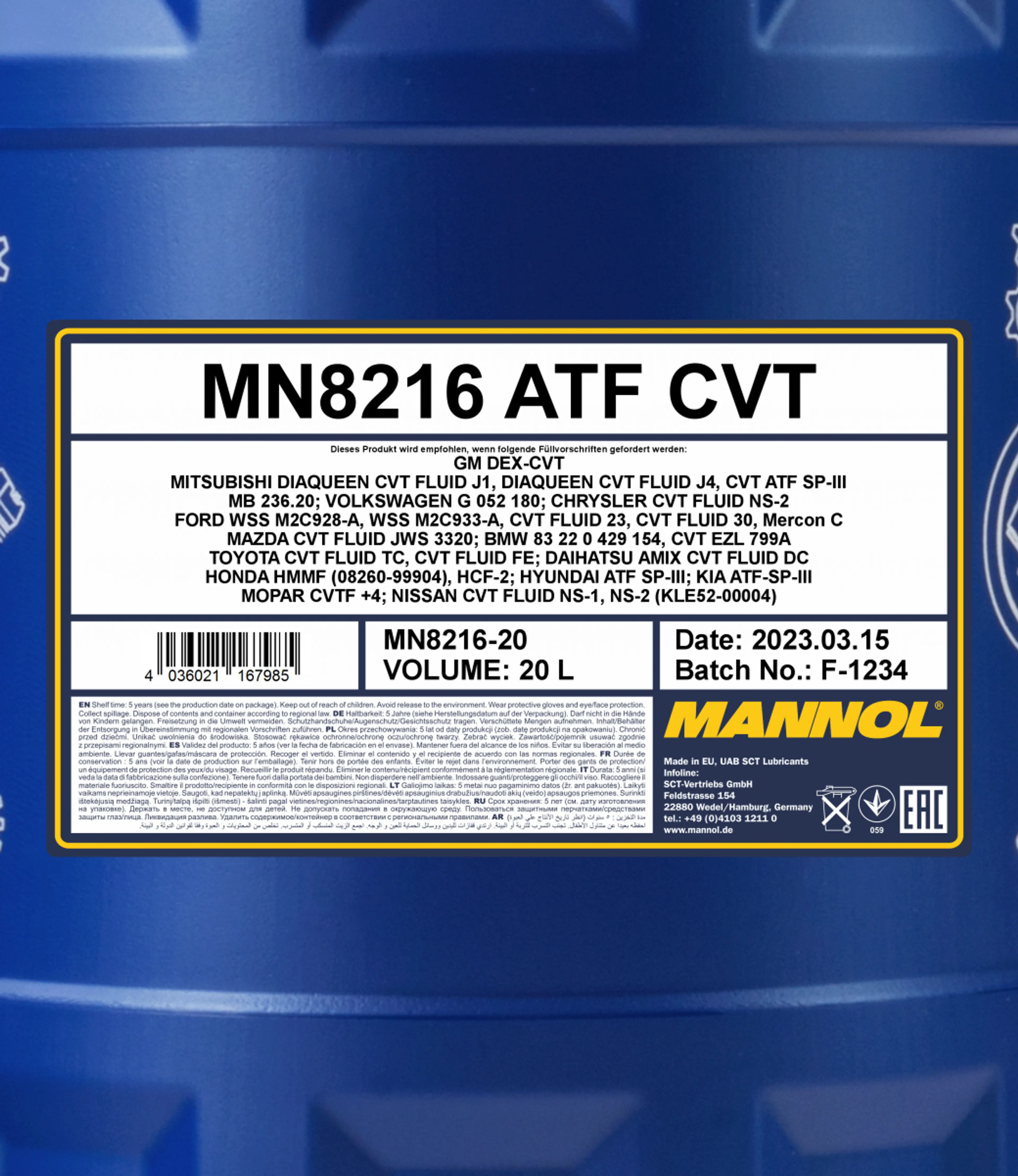 MANNOL ATF CVT 20L