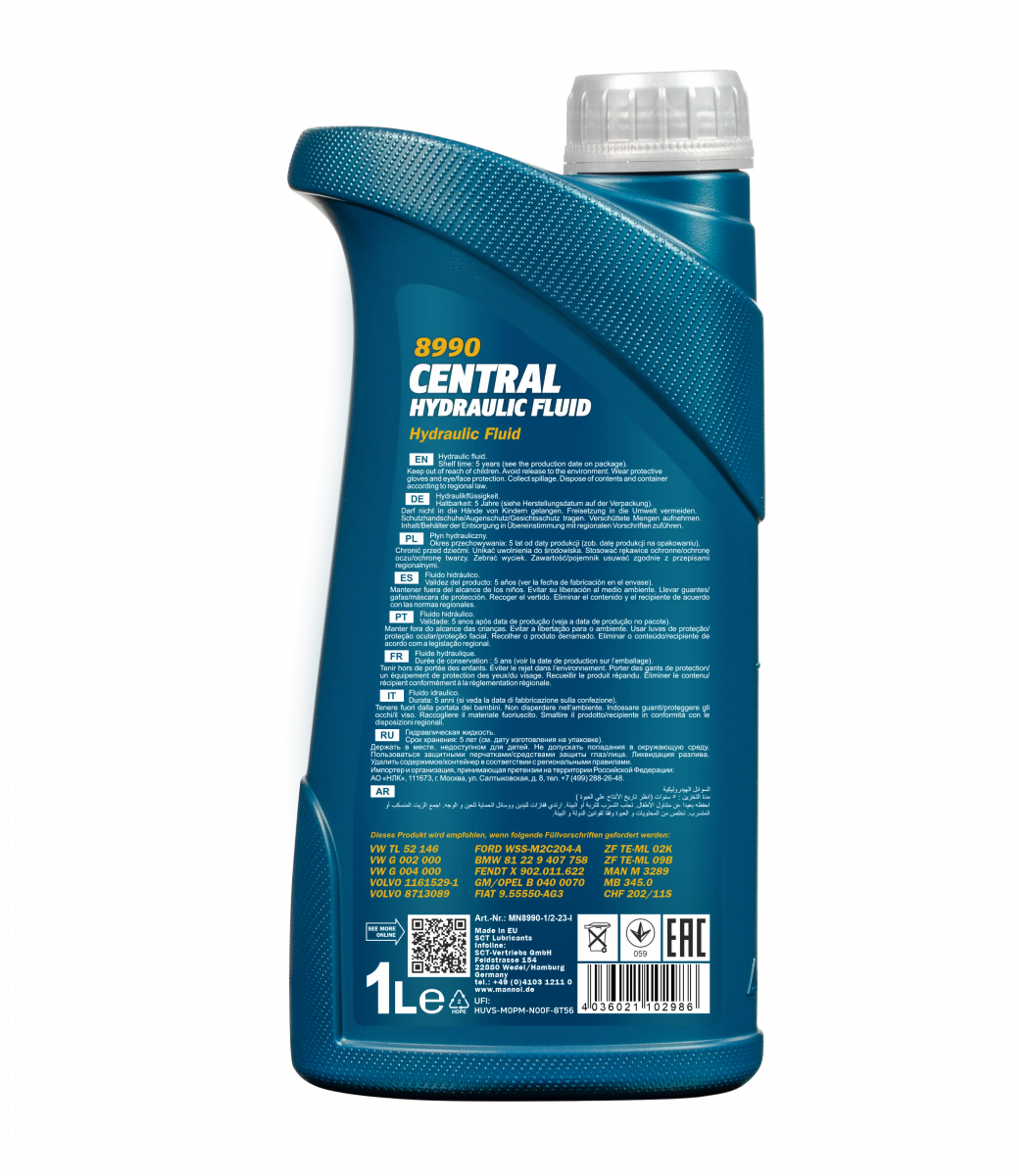 MANNOL CENTRAL HYDRAULIC FLUID 1L