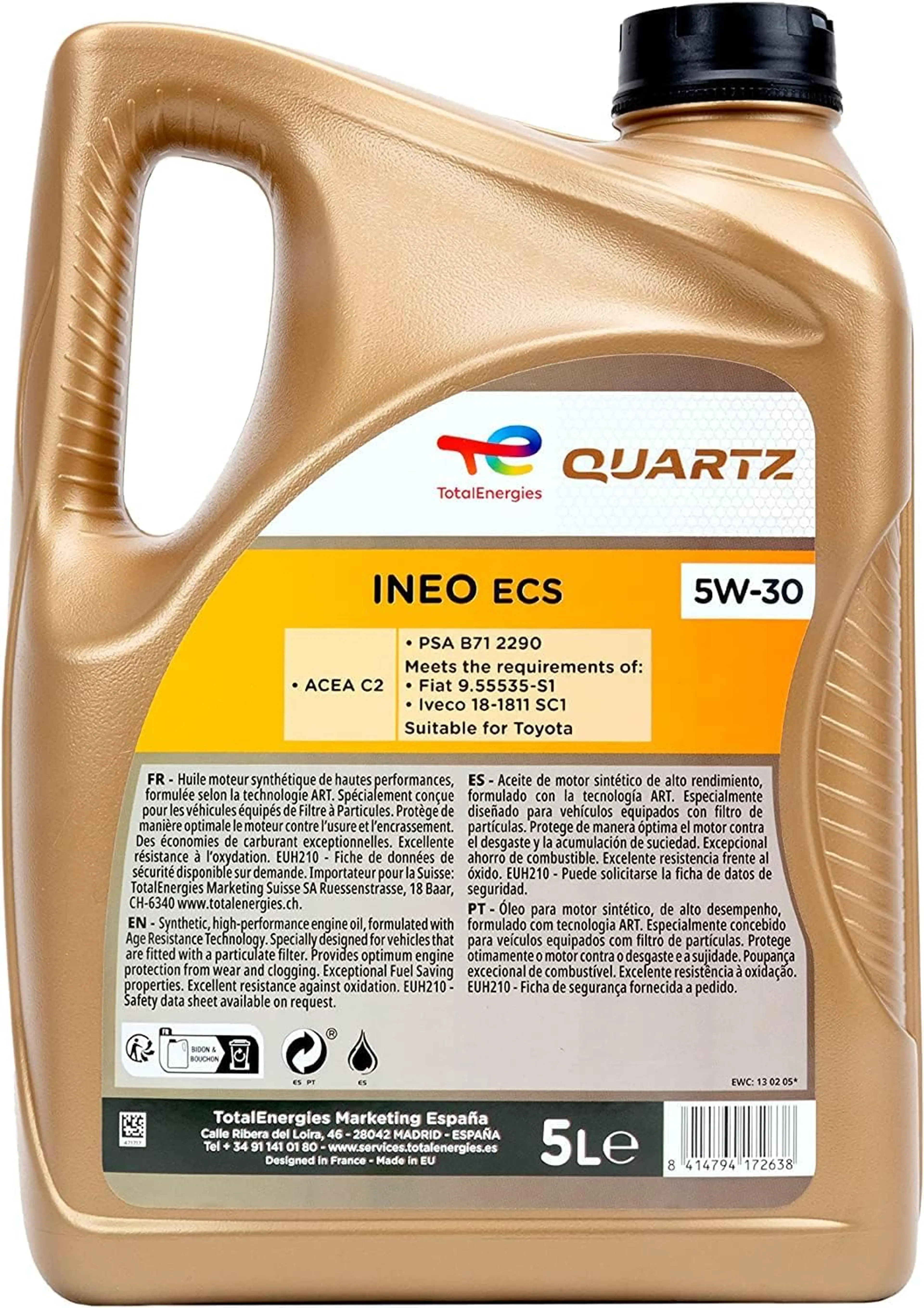 TOTAL QUARTZ INEO ECS 5W-30 5L