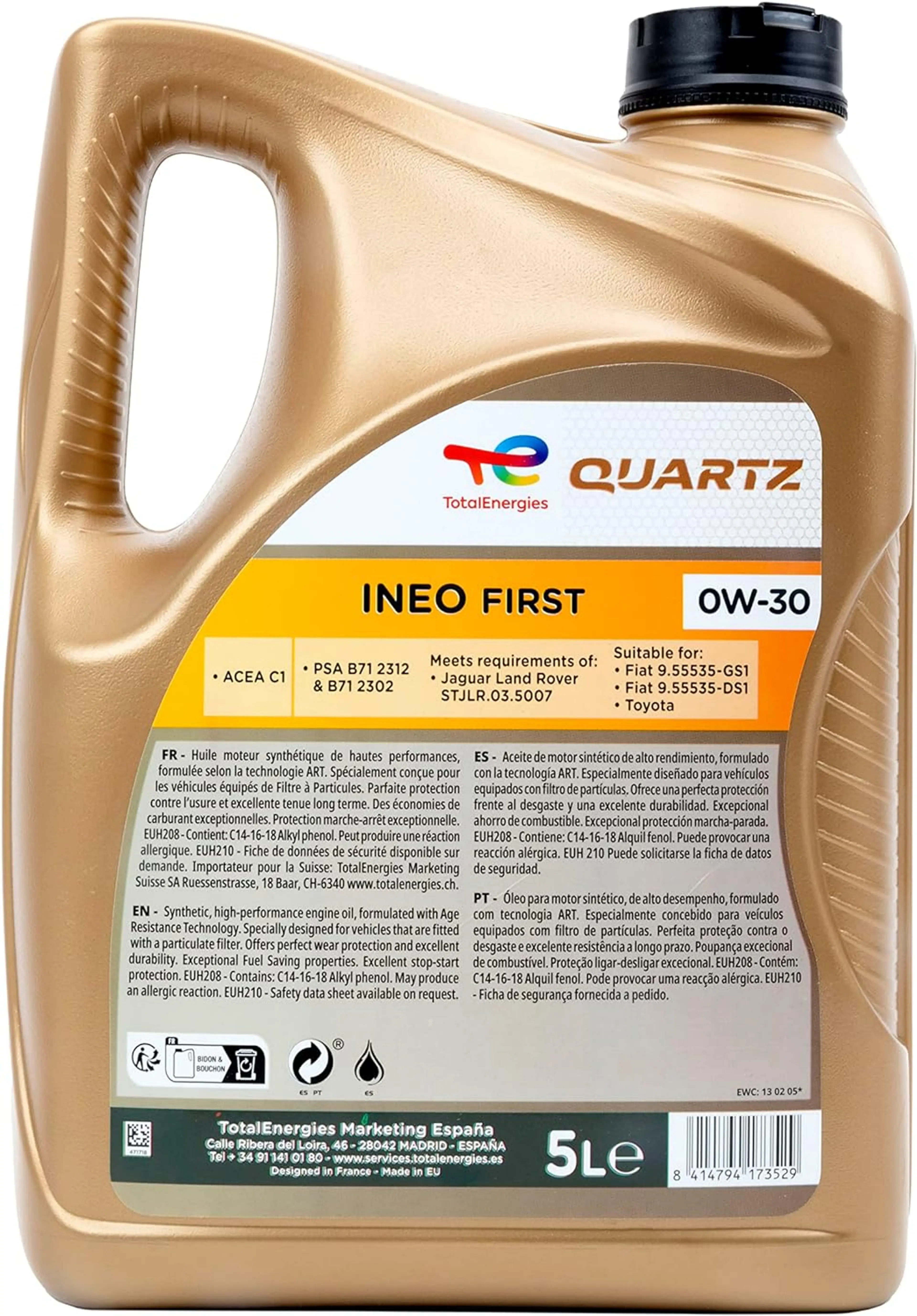 TOTAL QUARTZ INEO FISRST 0W-30 5L